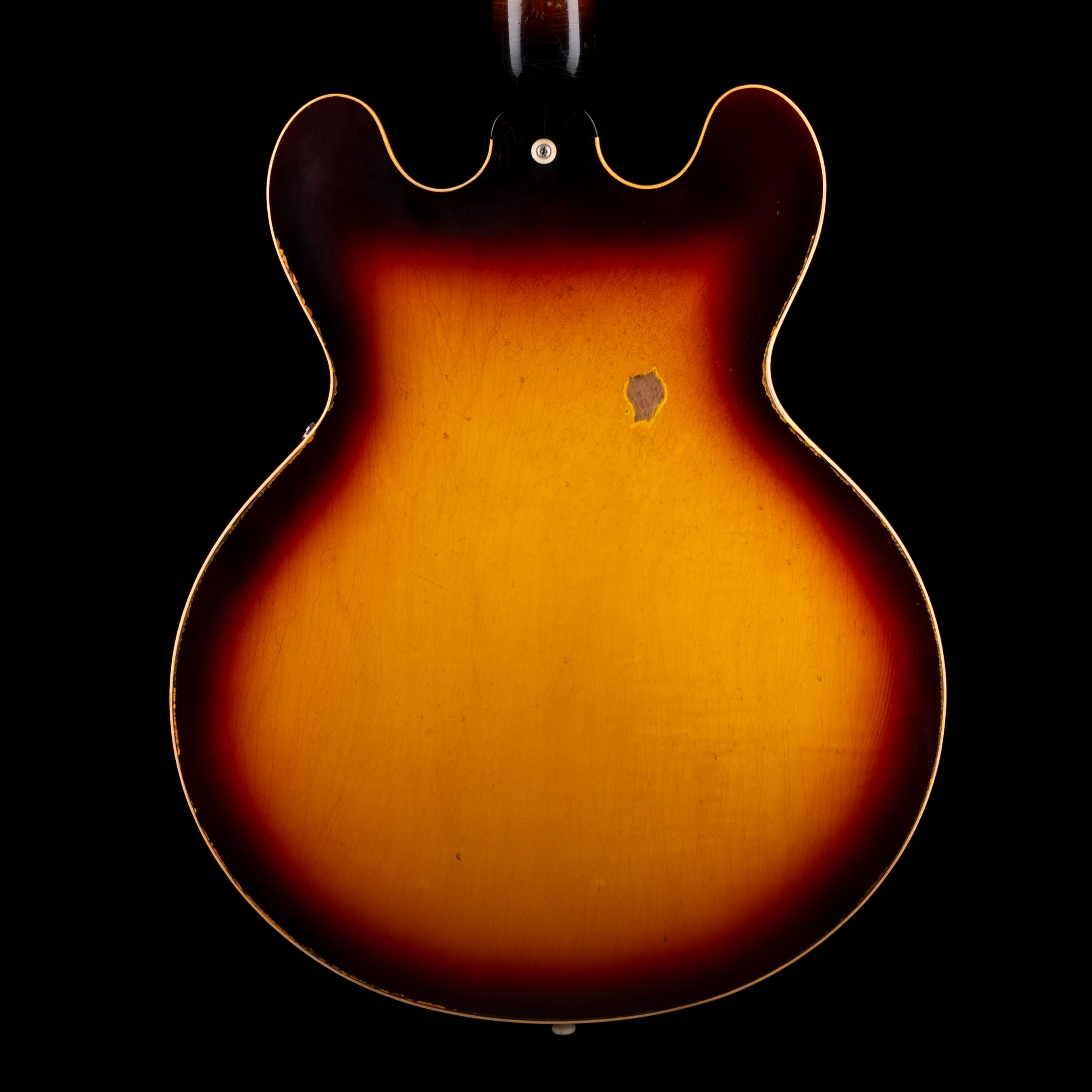 Pre Owned 2021 Gibson Custom Shop Made 2 Measure Tom Murphy 1959 ES-335 Wildwood Spec Heavy Aging Darkburst With OHSC - Image 9
