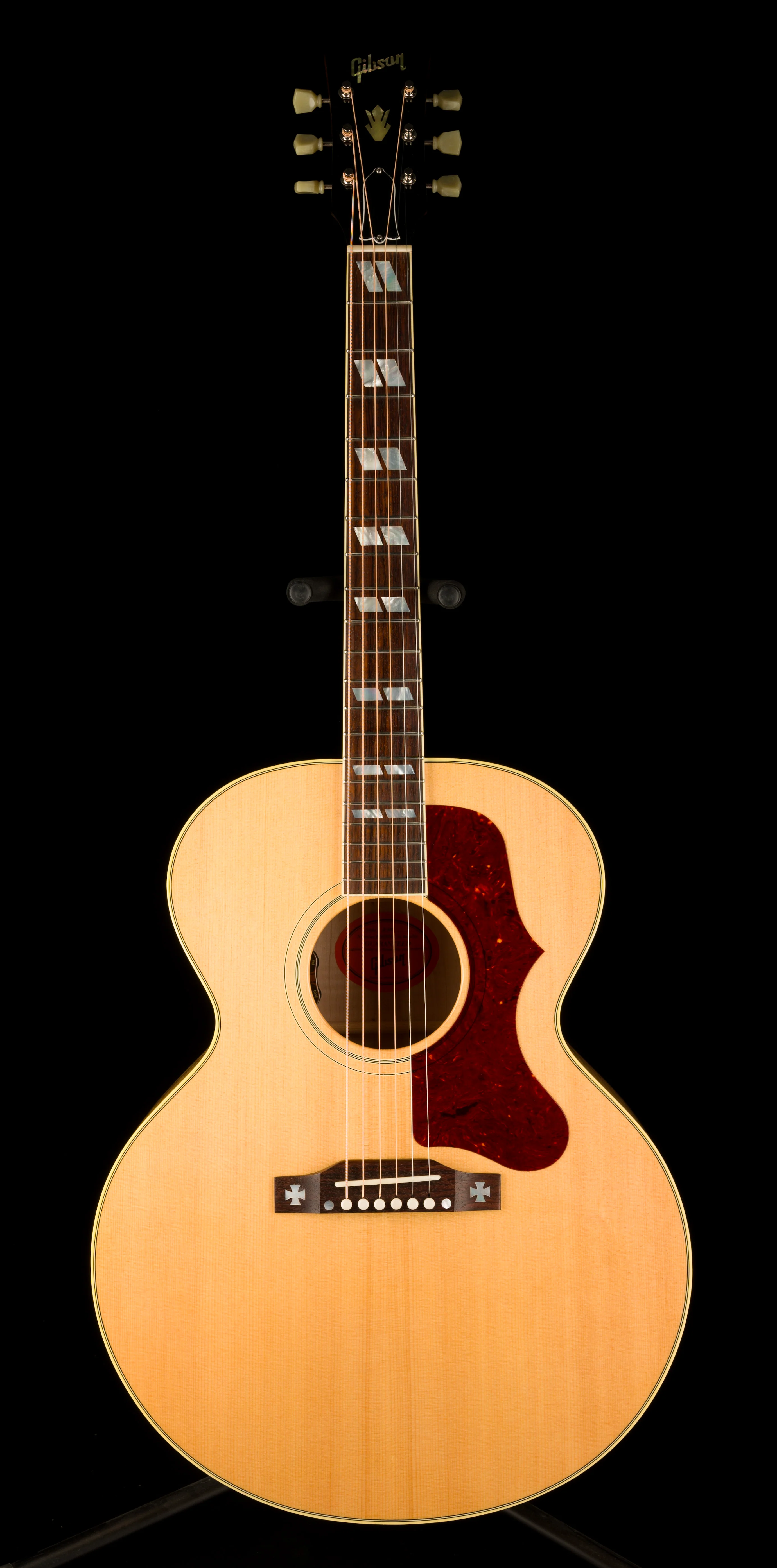 Pre Owned 2021 Gibson J-185 Antique Natural Acoustic Guitar With OHSC - Image 2