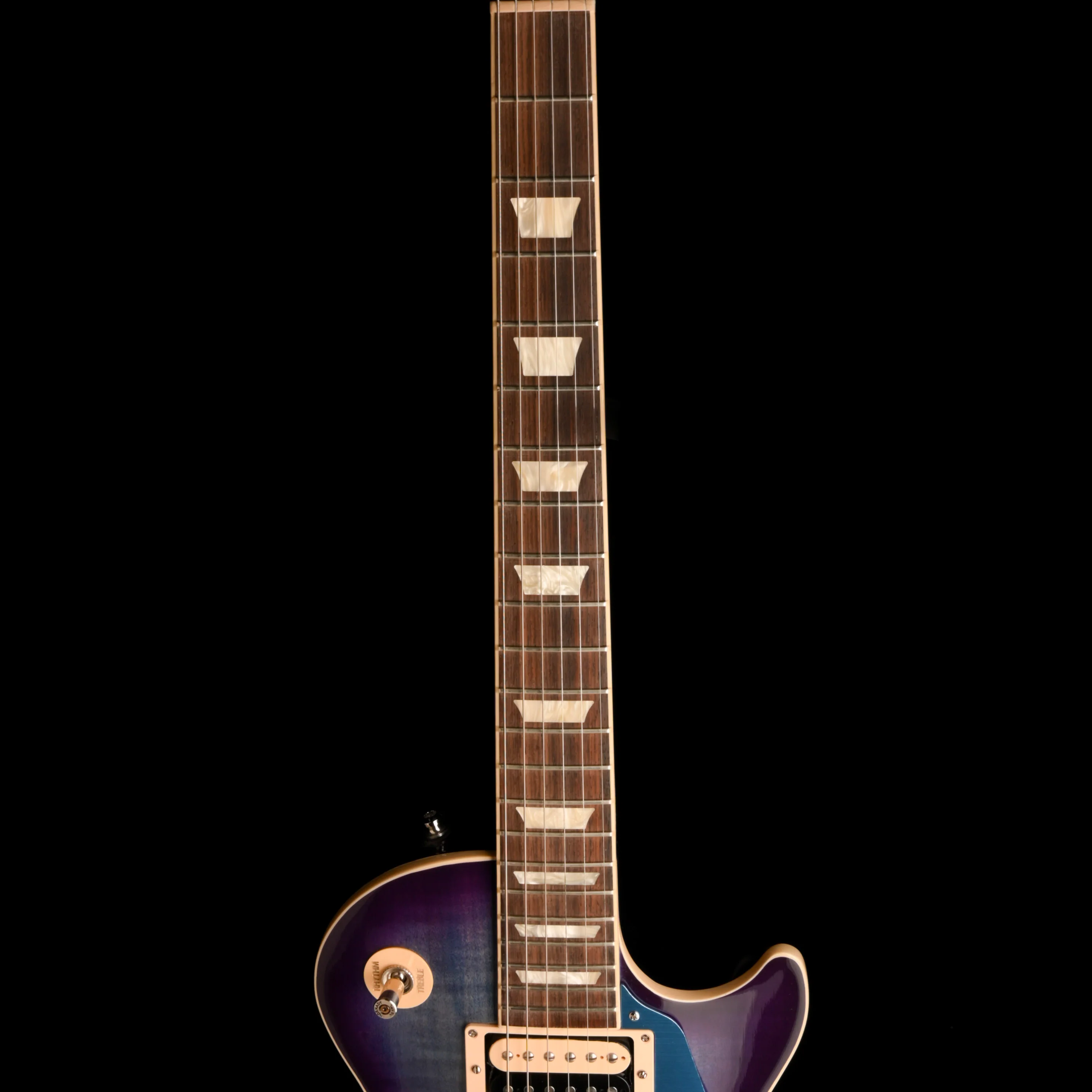 Pre Owned 2021 Gibson Les Paul Traditional Pro V Blueberry Burst With OHSC - Image 8
