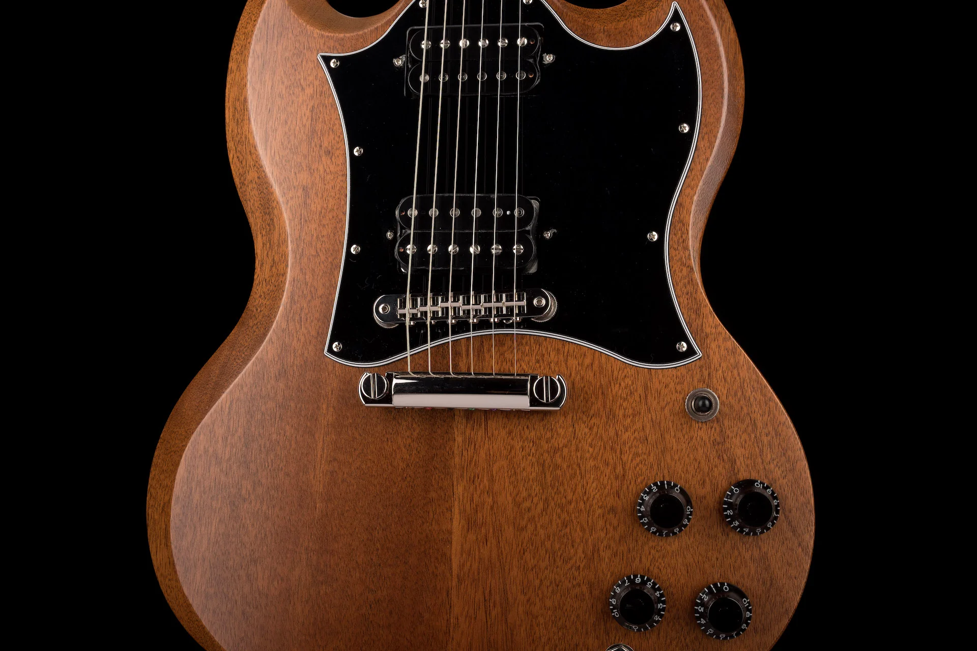 Pre Owned 2021 Gibson SG Tribute Natural Walnut With Gig Bag - Image 6