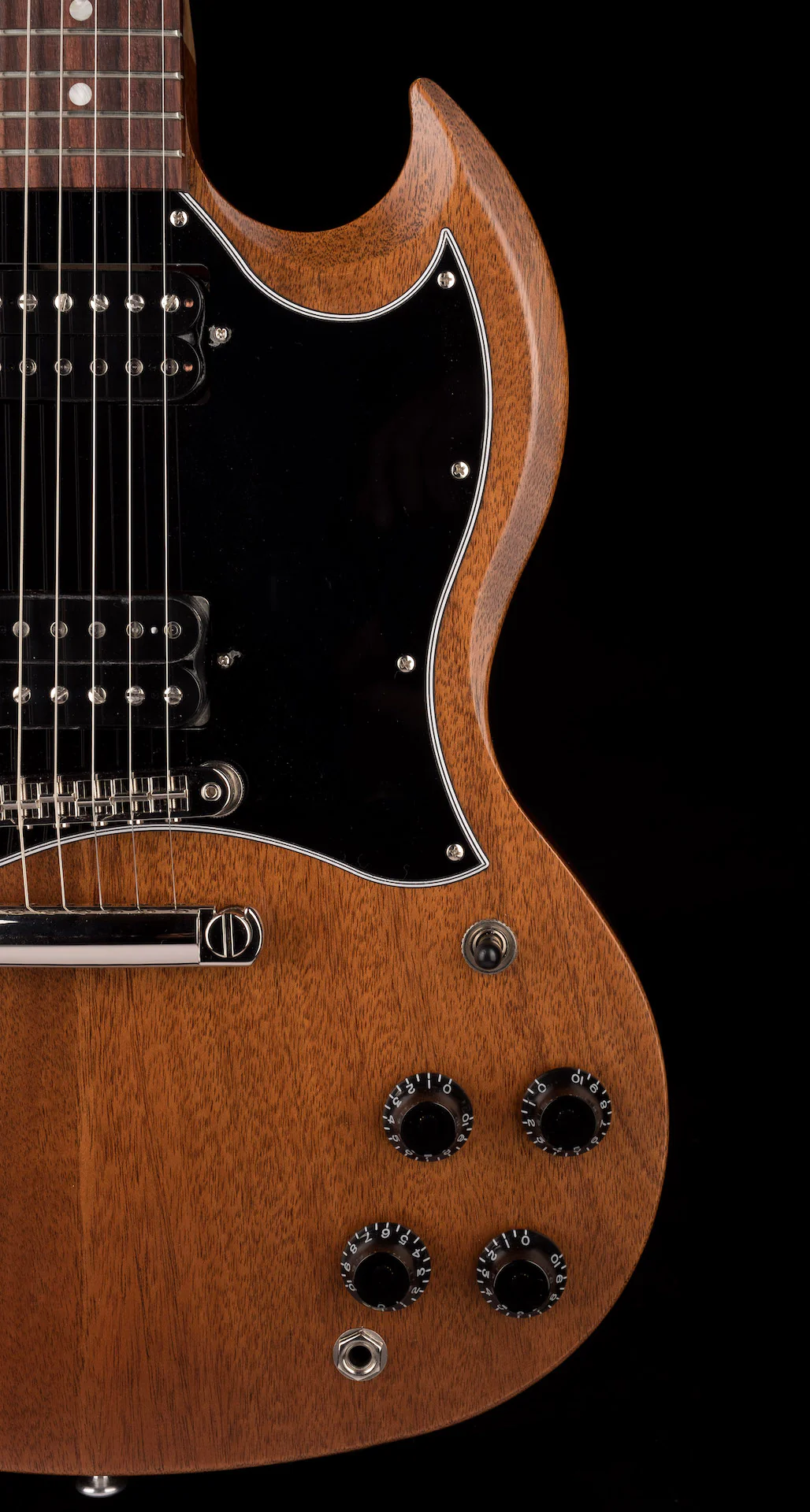 Pre Owned 2021 Gibson SG Tribute Natural Walnut With Gig Bag - Image 9
