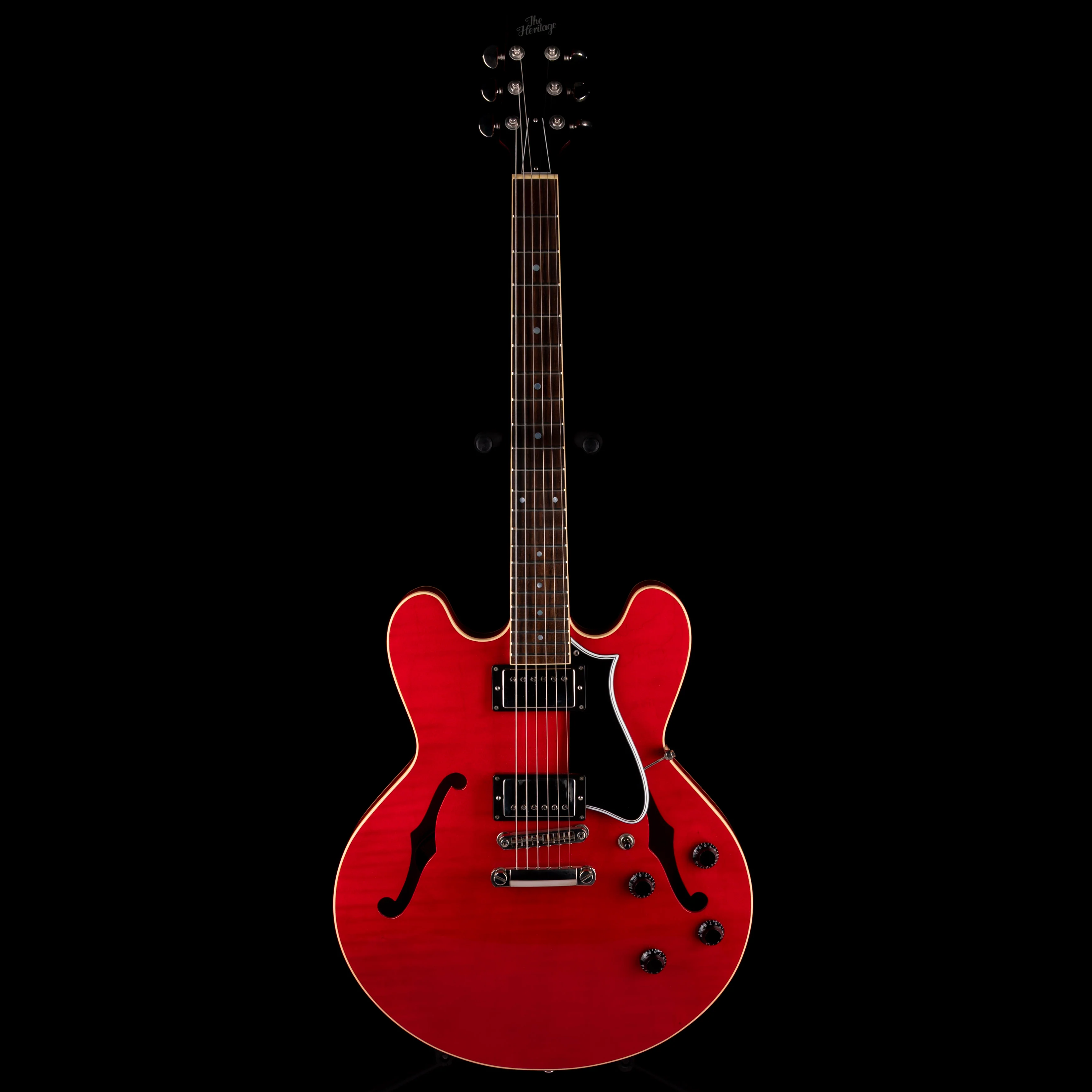 Pre Owned 2021 Heritage Standard H-535 Semi-Hollow Trans Cherry Electric Guitar With OHSC - Image 2