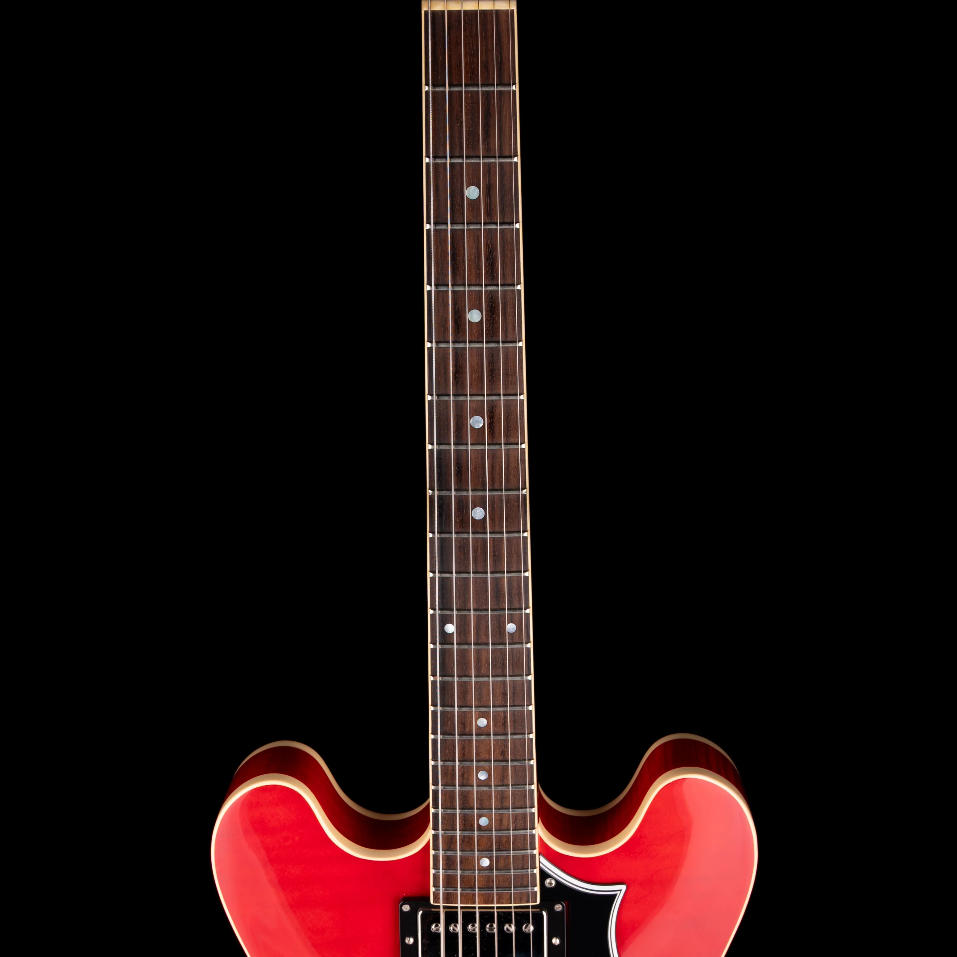 Pre Owned 2021 Heritage Standard H-535 Semi-Hollow Trans Cherry Electric Guitar With OHSC - Image 8