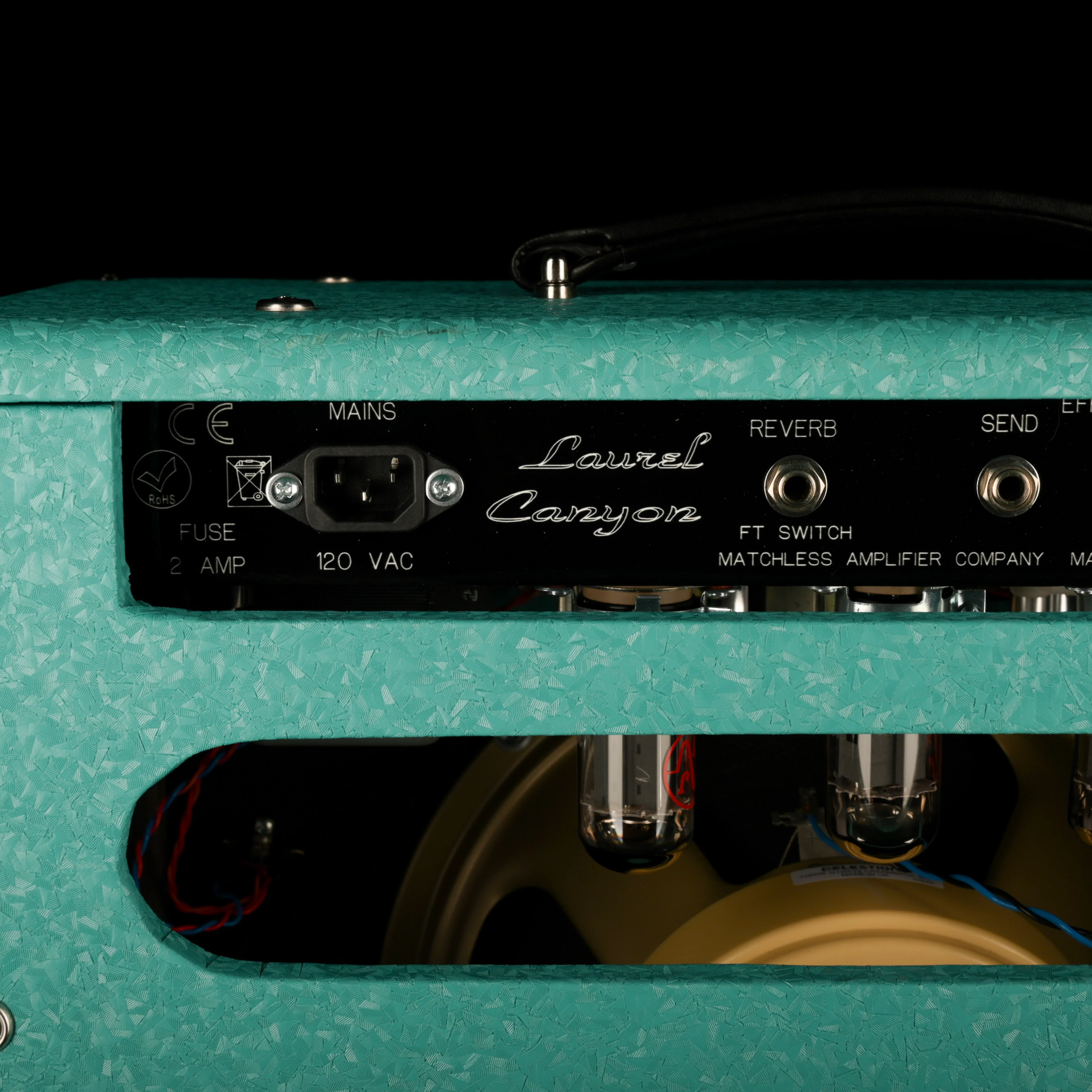 Pre Owned 2021 Matchless Laurel Canyon Shower Curtain Turquoise 1x12" Guitar Amp Combo - Image 10
