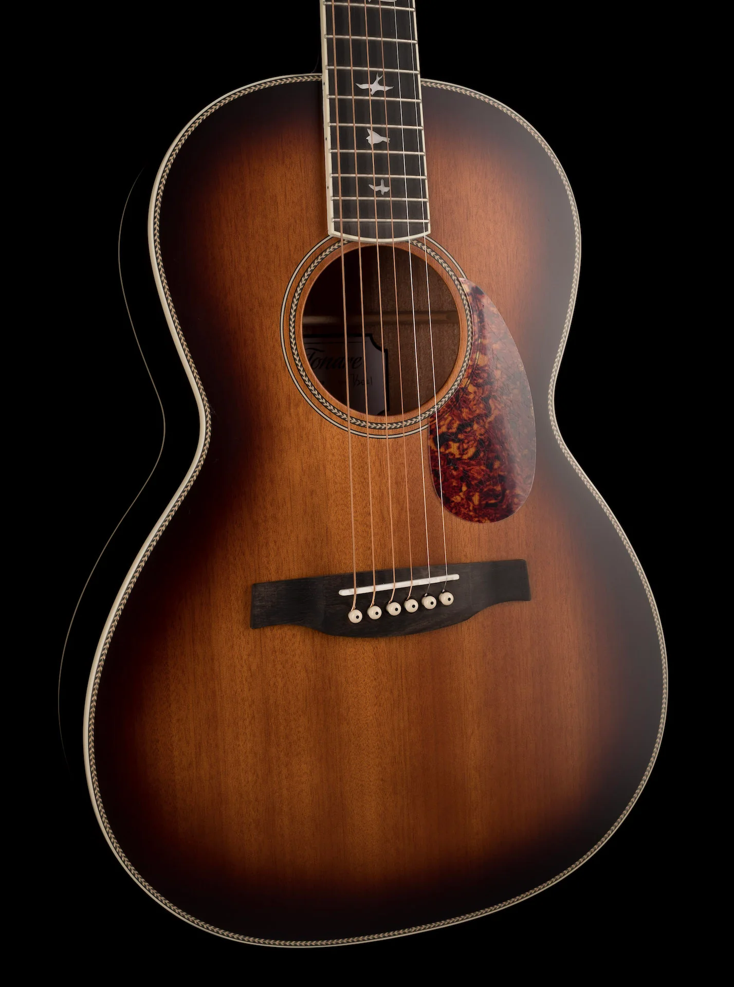 Pre Owned 2021 PRS P-20e SE Tonare Parlor Sunburst Acoustic Guitar With Bag - Image 10