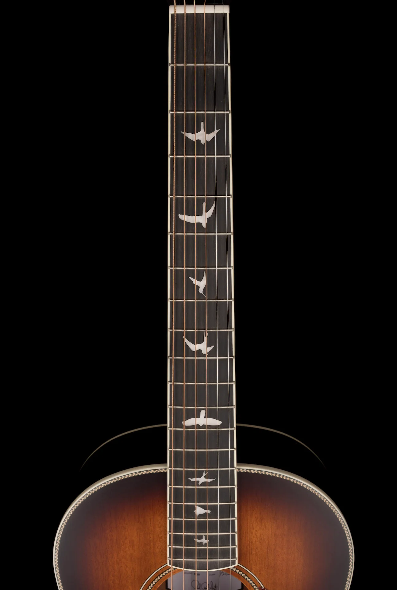 Pre Owned 2021 PRS P-20e SE Tonare Parlor Sunburst Acoustic Guitar With Bag - Image 11