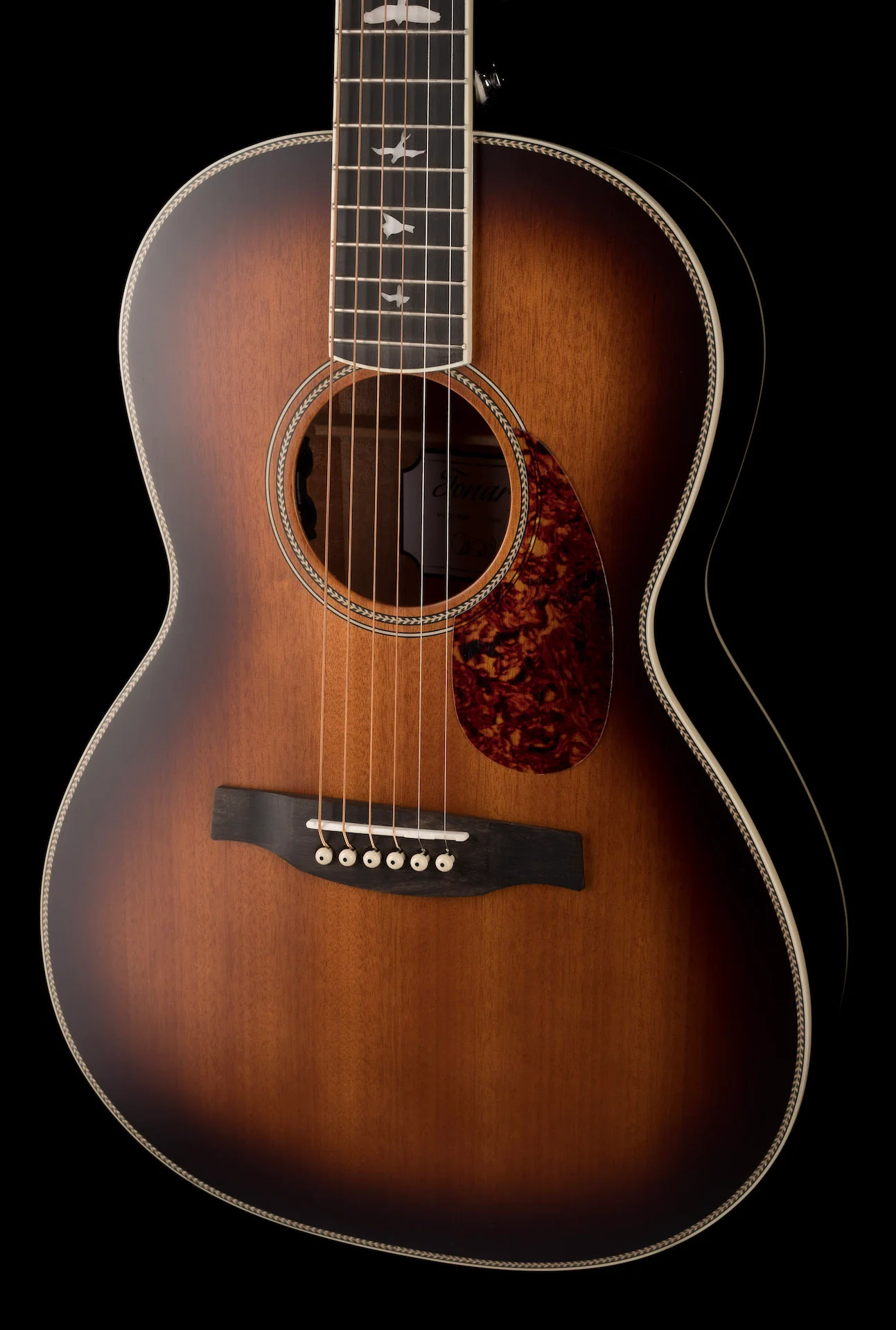 Pre Owned 2021 PRS P-20e SE Tonare Parlor Sunburst Acoustic Guitar With Bag - Image 8