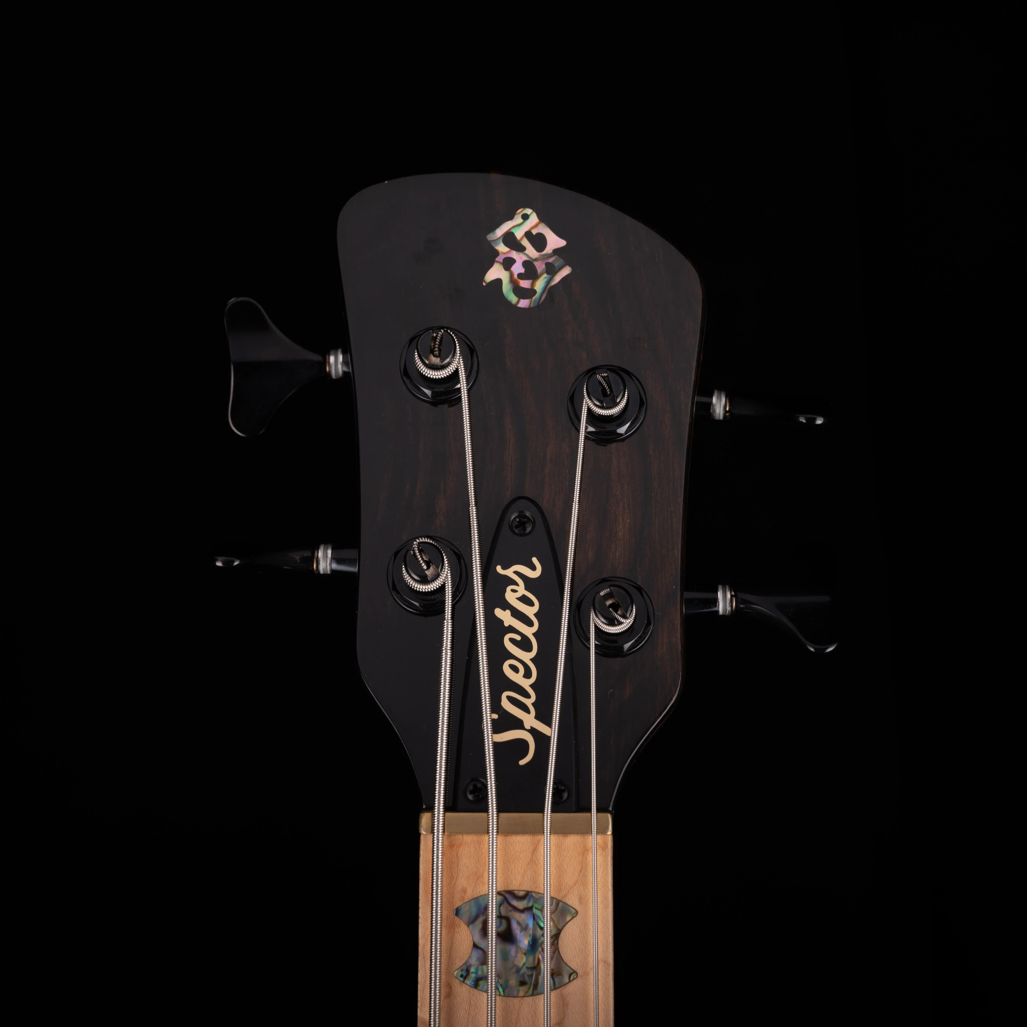 Pre Owned 2021 Spector USA NS-2 Spalted Maple Top Super Faded Black With OHSC - Image 13