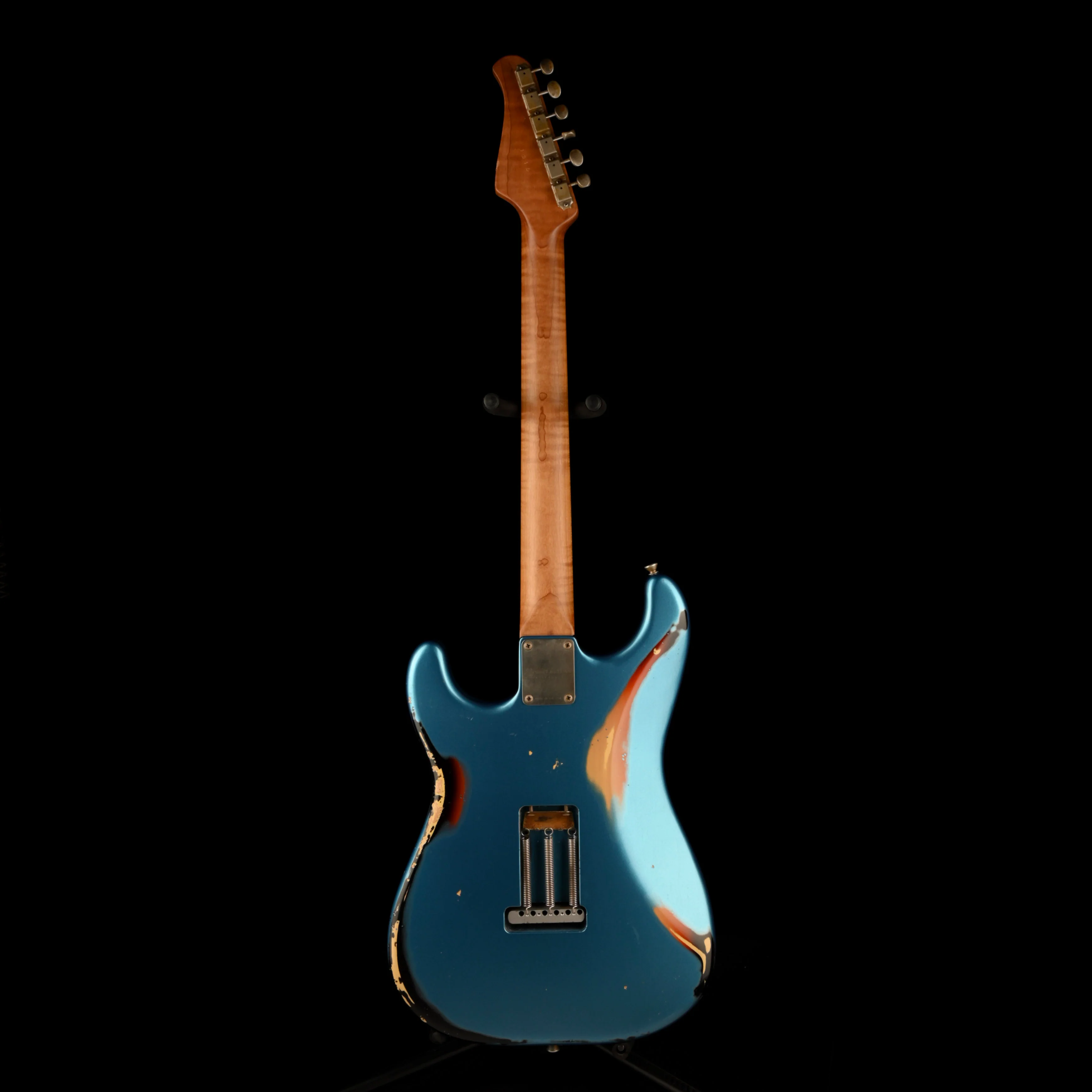 Pre Owned 2021 Xotic Guitars XSC-2 LPB Lake Placid Blue Over Sunburst Heavy Relic With Case - Image 10