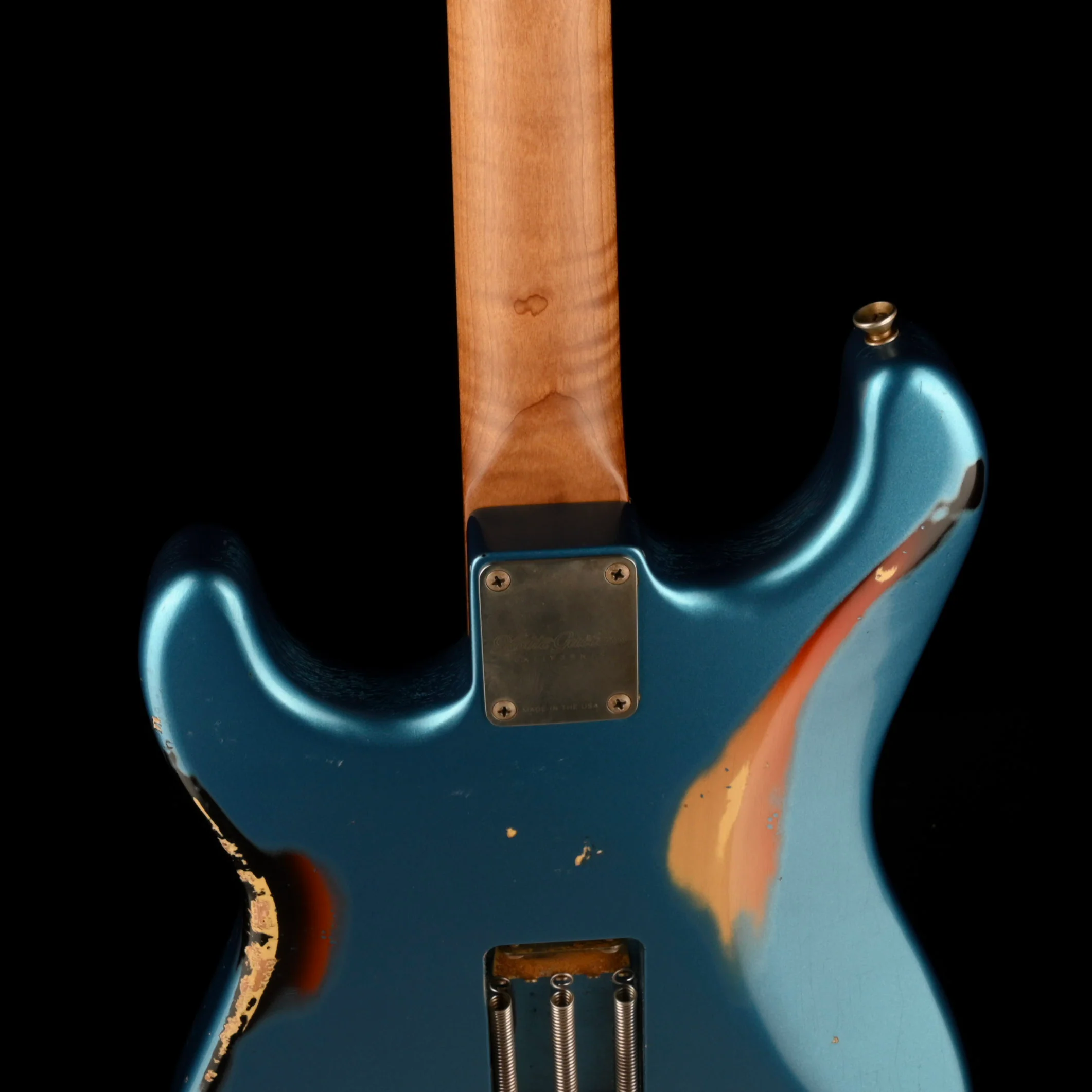 Pre Owned 2021 Xotic Guitars XSC-2 LPB Lake Placid Blue Over Sunburst Heavy Relic With Case - Image 11
