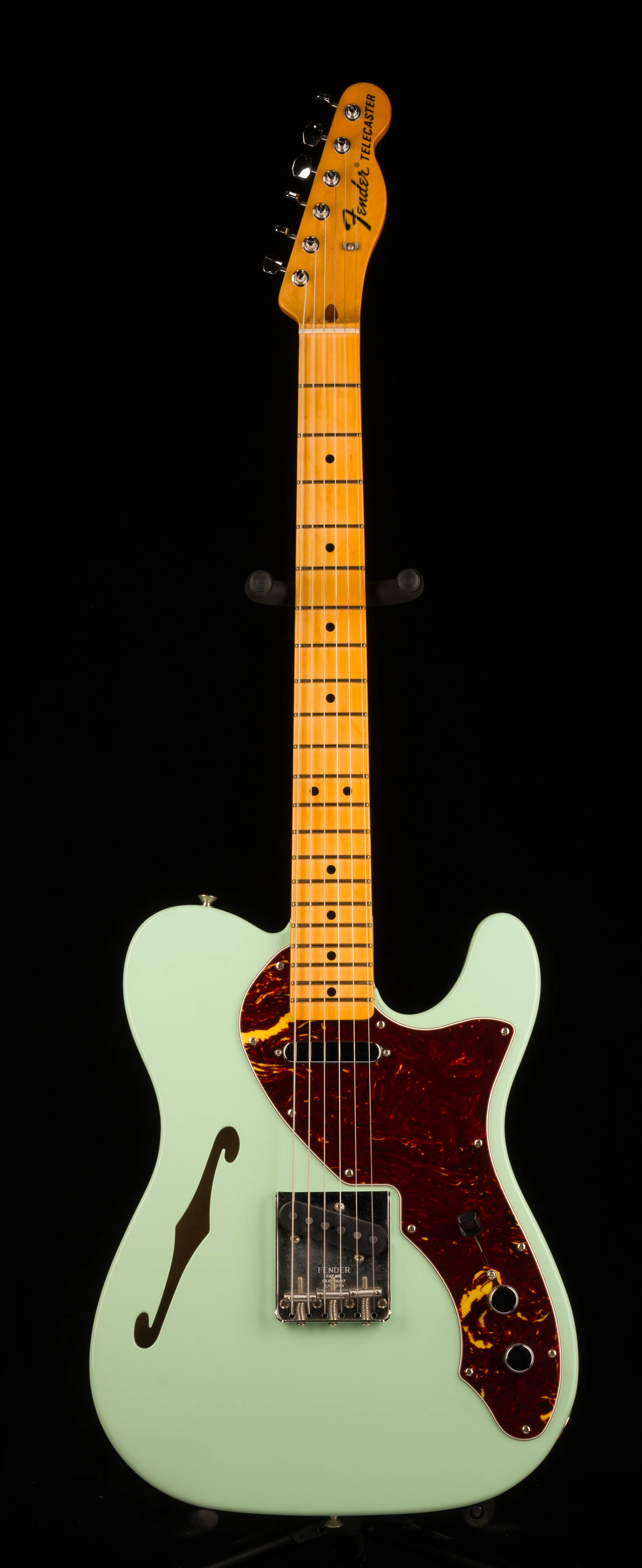 Pre Owned 2022 Fender American Original 60’s Telecaster Thinline Seafoam Green With OHSC - Image 2