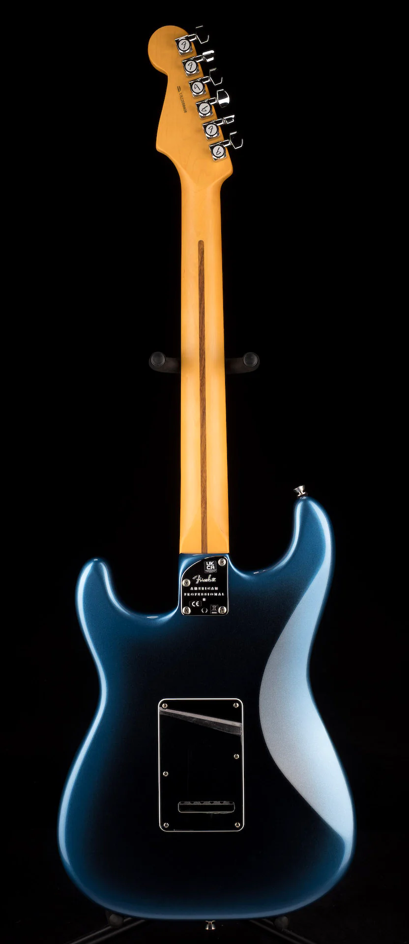 Pre Owned 2022 Fender American Professional II Stratocaster Dark Night With OHSC - Image 13