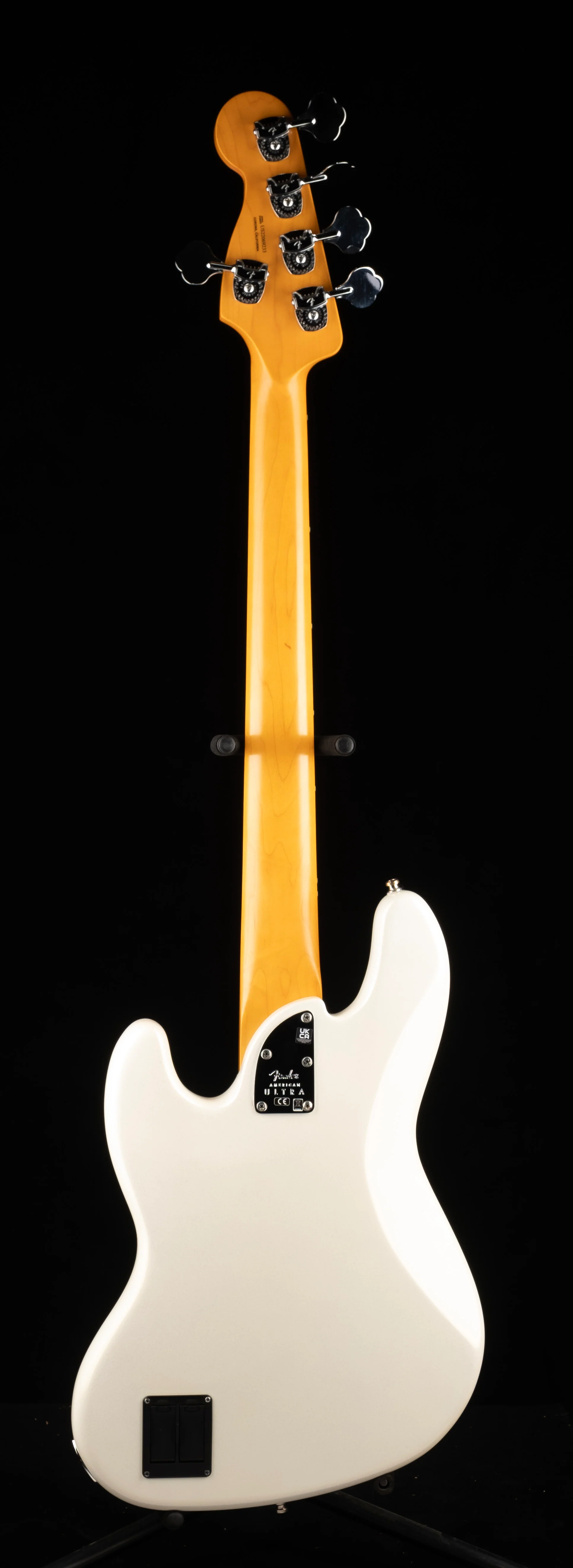 Pre Owned 2022 Fender American Ultra Jazz Bass V Arctic Pearl With OHSC - Image 6