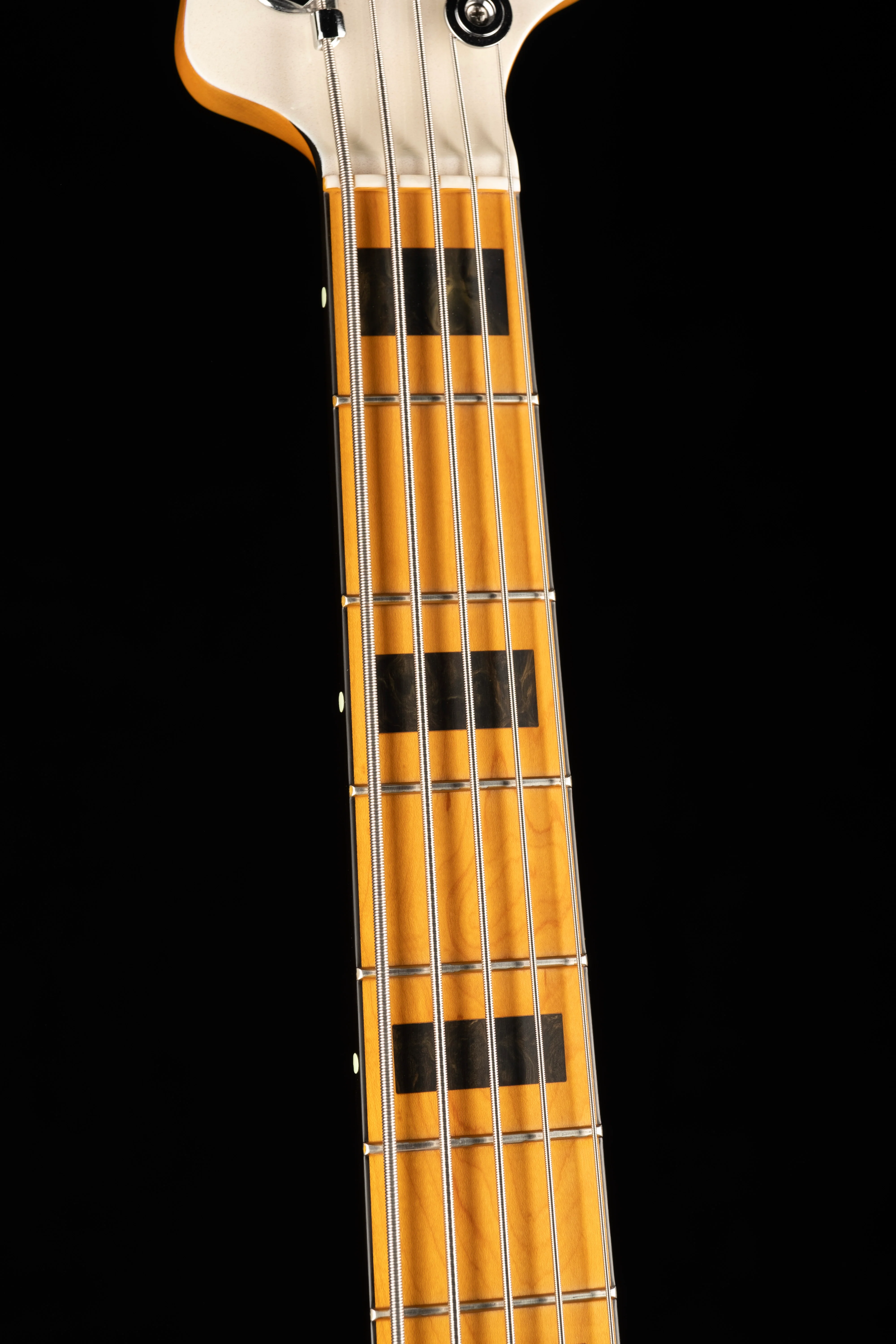 Pre Owned 2022 Fender American Ultra Jazz Bass V Arctic Pearl With OHSC - Image 8