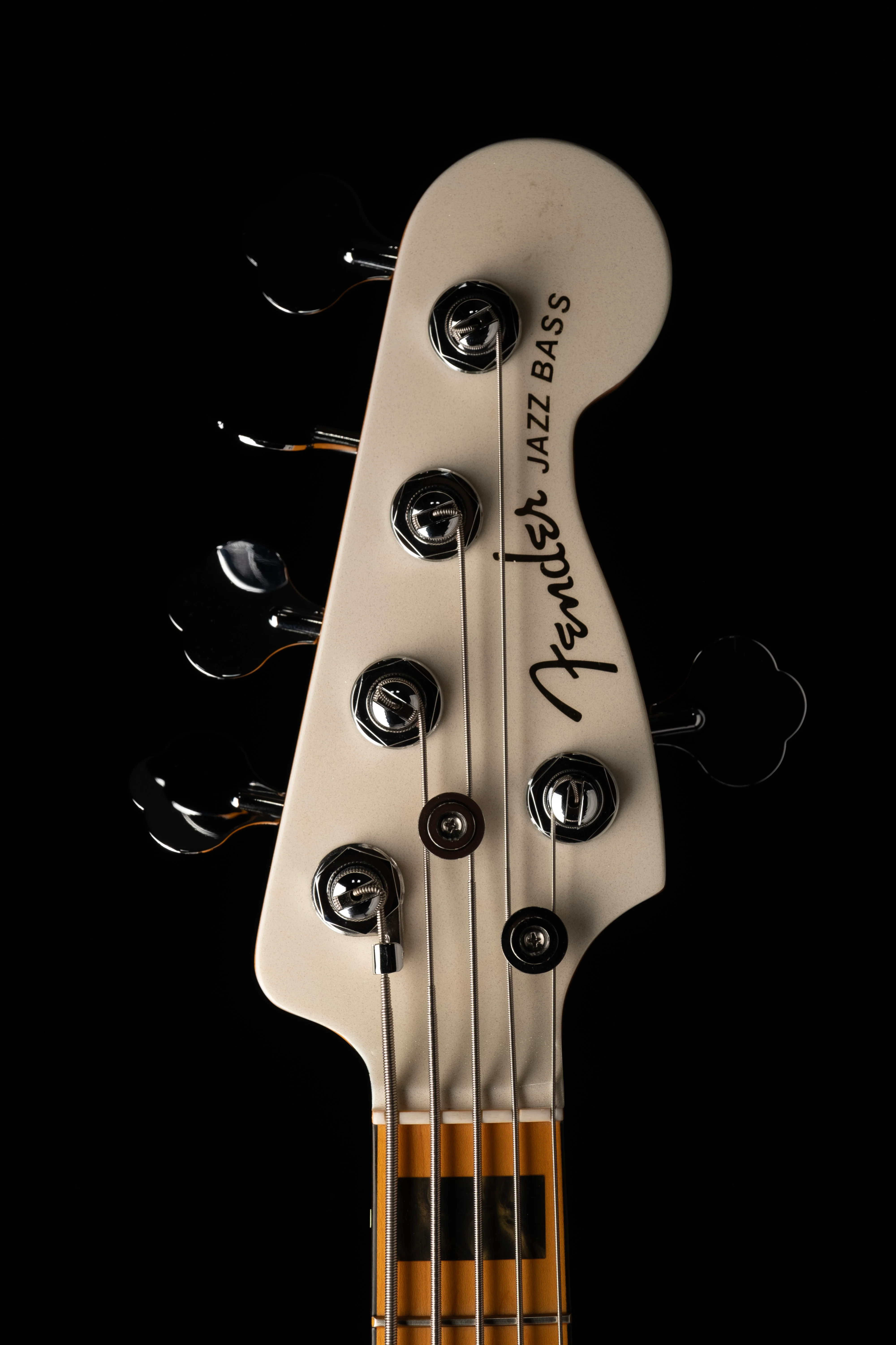 Pre Owned 2022 Fender American Ultra Jazz Bass V Arctic Pearl With OHSC - Image 9