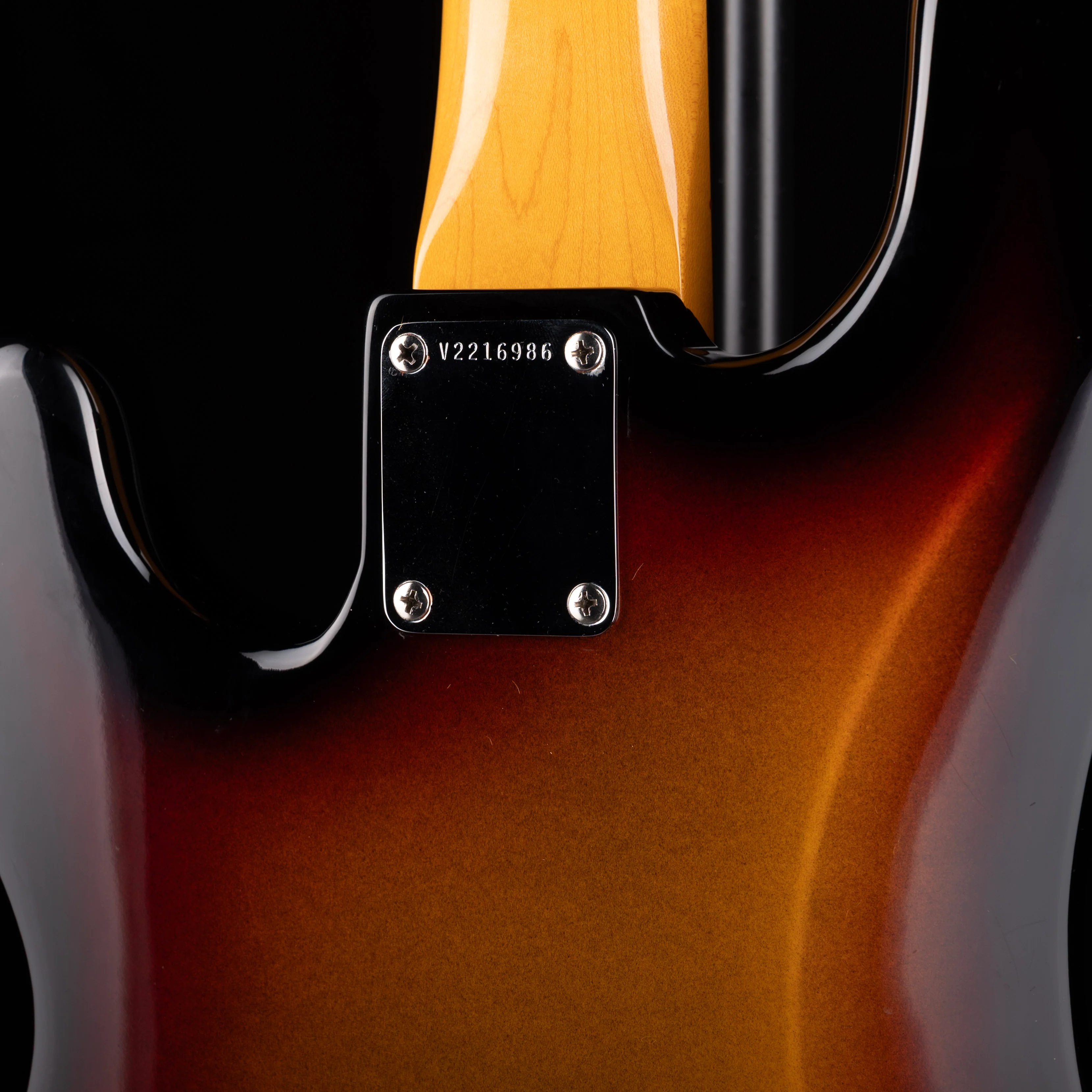 Pre Owned 2022 Fender American Vintage II 1960 Precision Bass 3-Tone Sunburst With Custom Shop Pickups With OHSC - Image 6