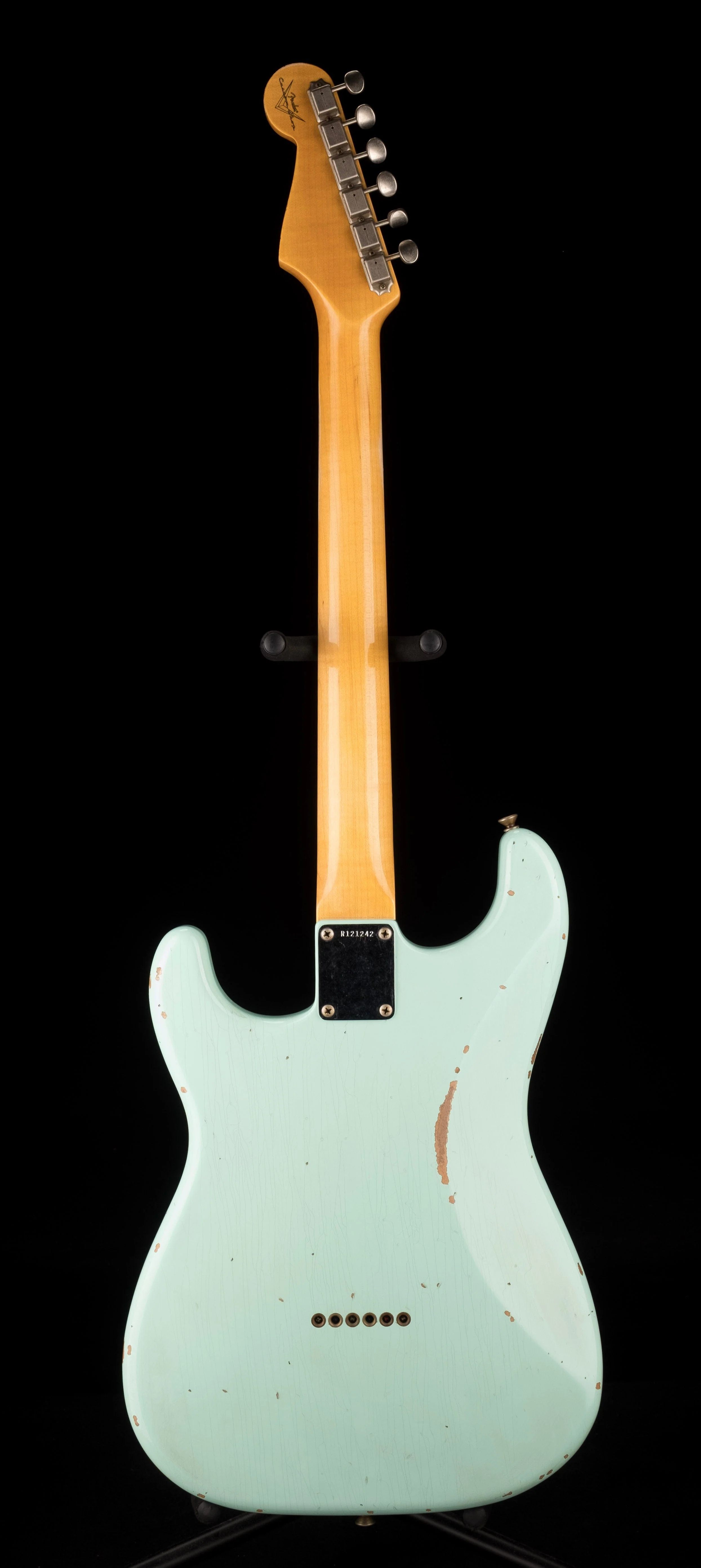Pre Owned 2022 Fender Custom Shop ‘62 Stratocaster Relic Faded Surf Green - Image 13