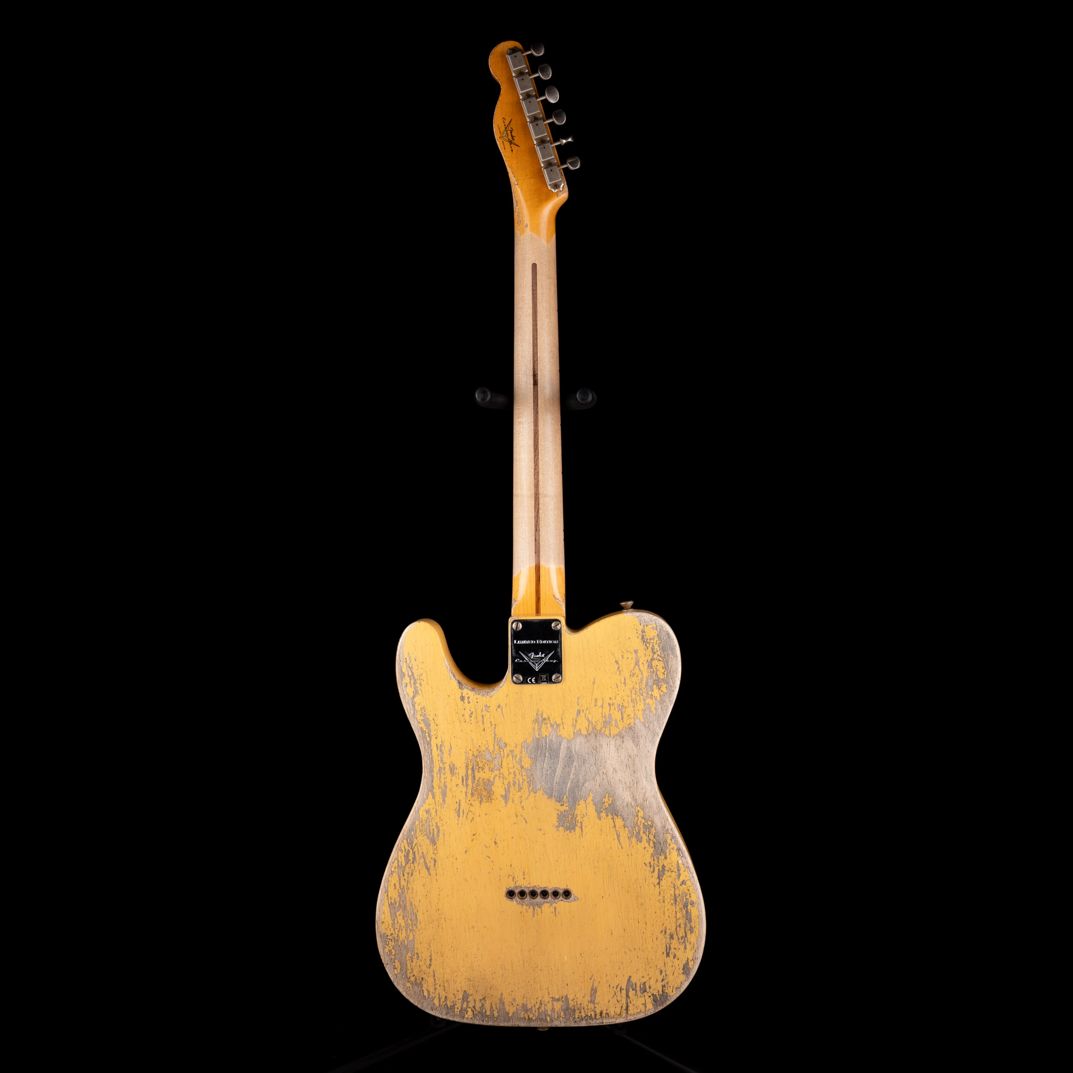 Pre Owned 2022 Fender Custom Shop Limited Edition 50's Pine Esquire, Super Heavy Relic Nocaster Blonde With OHSC - Image 10