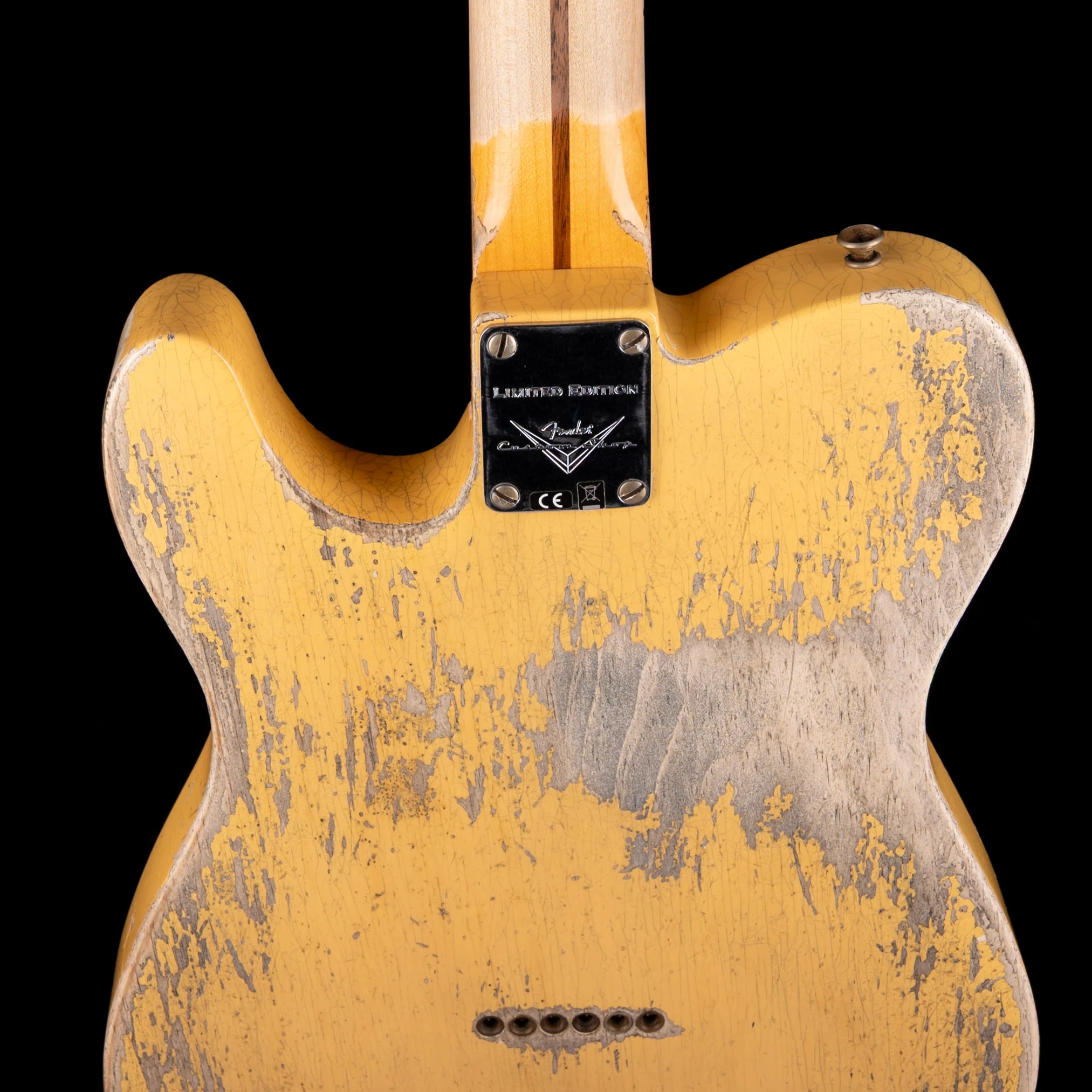 Pre Owned 2022 Fender Custom Shop Limited Edition 50's Pine Esquire, Super Heavy Relic Nocaster Blonde With OHSC - Image 11