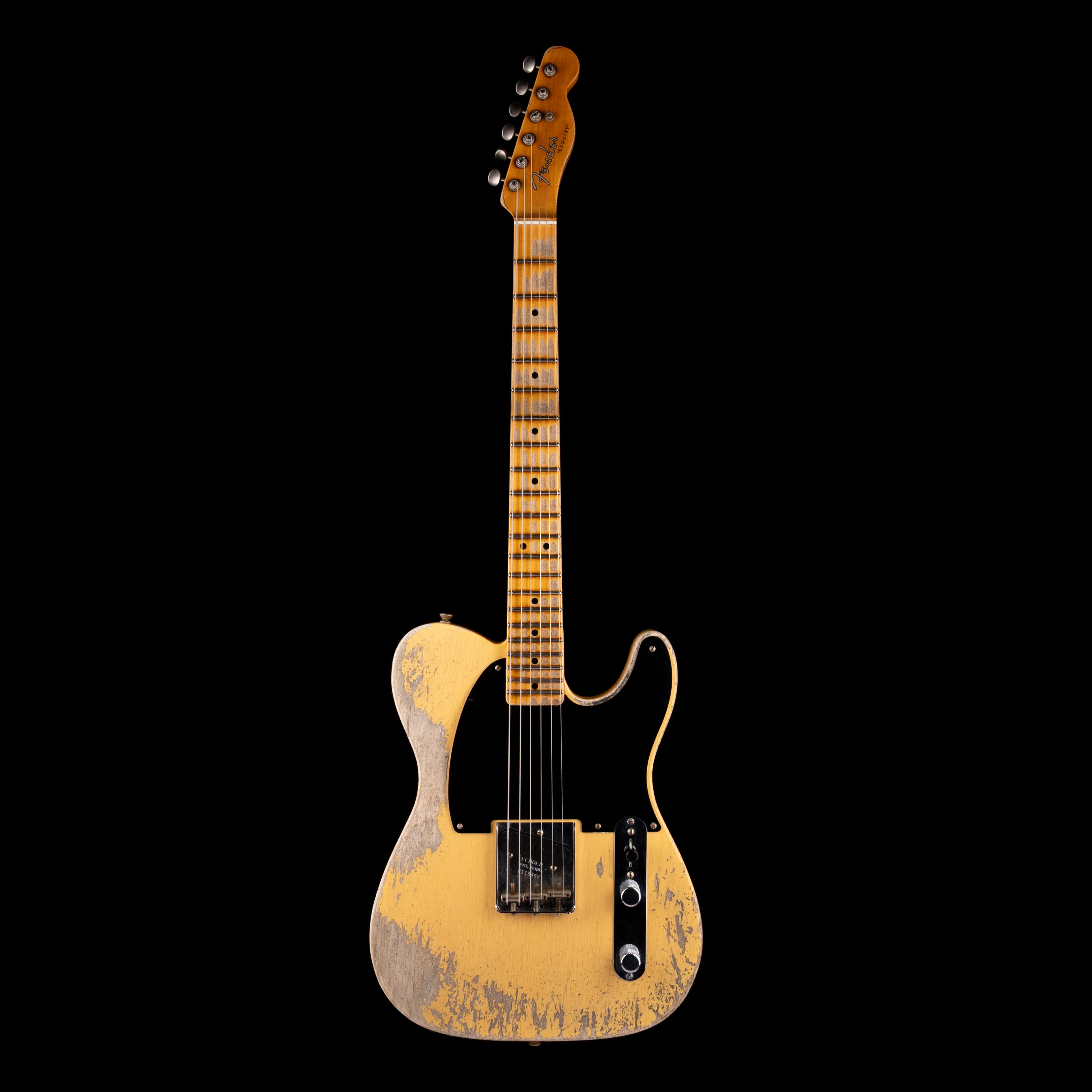 Pre Owned 2022 Fender Custom Shop Limited Edition 50's Pine Esquire, Super Heavy Relic Nocaster Blonde With OHSC - Image 2