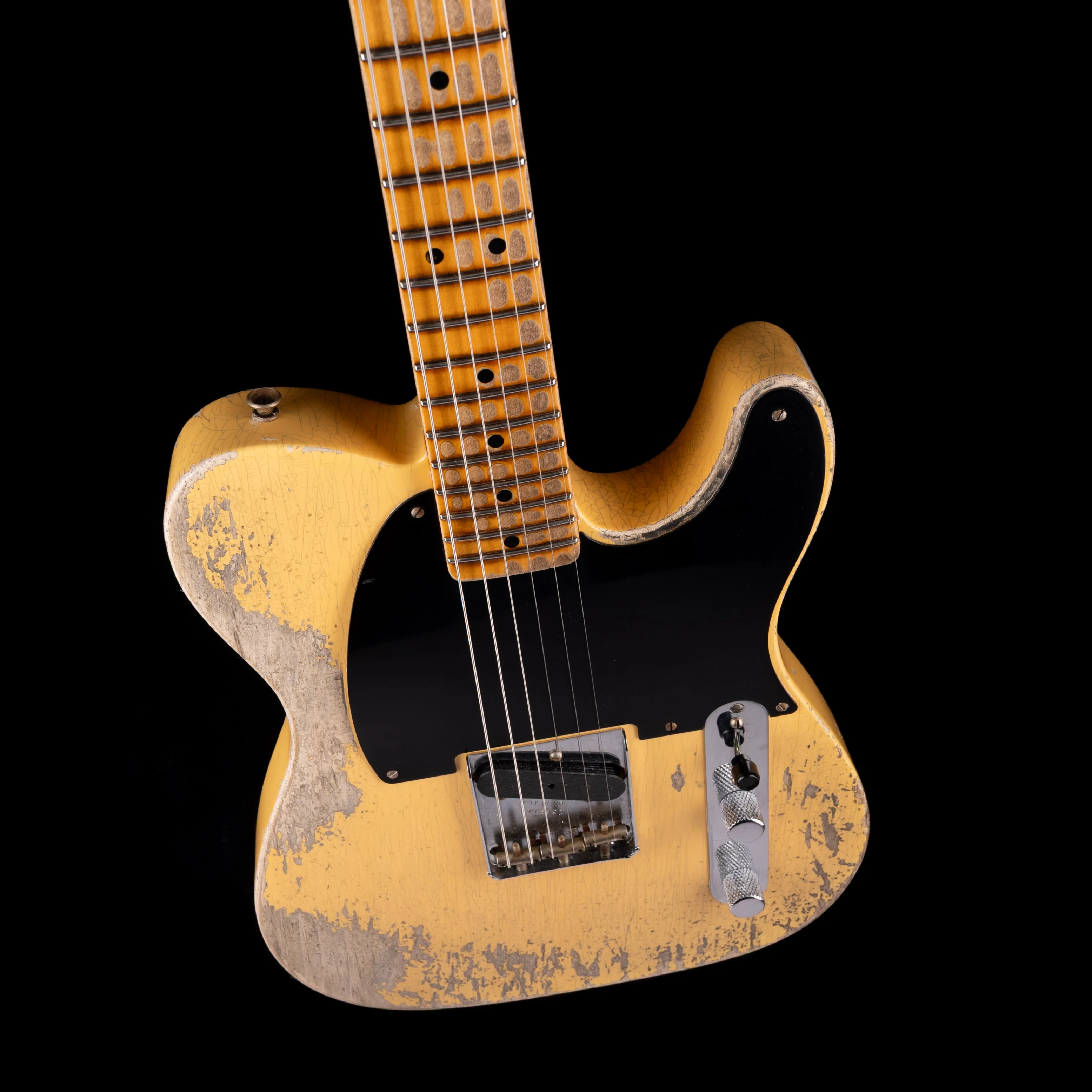 Pre Owned 2022 Fender Custom Shop Limited Edition 50's Pine Esquire, Super Heavy Relic Nocaster Blonde With OHSC - Image 3