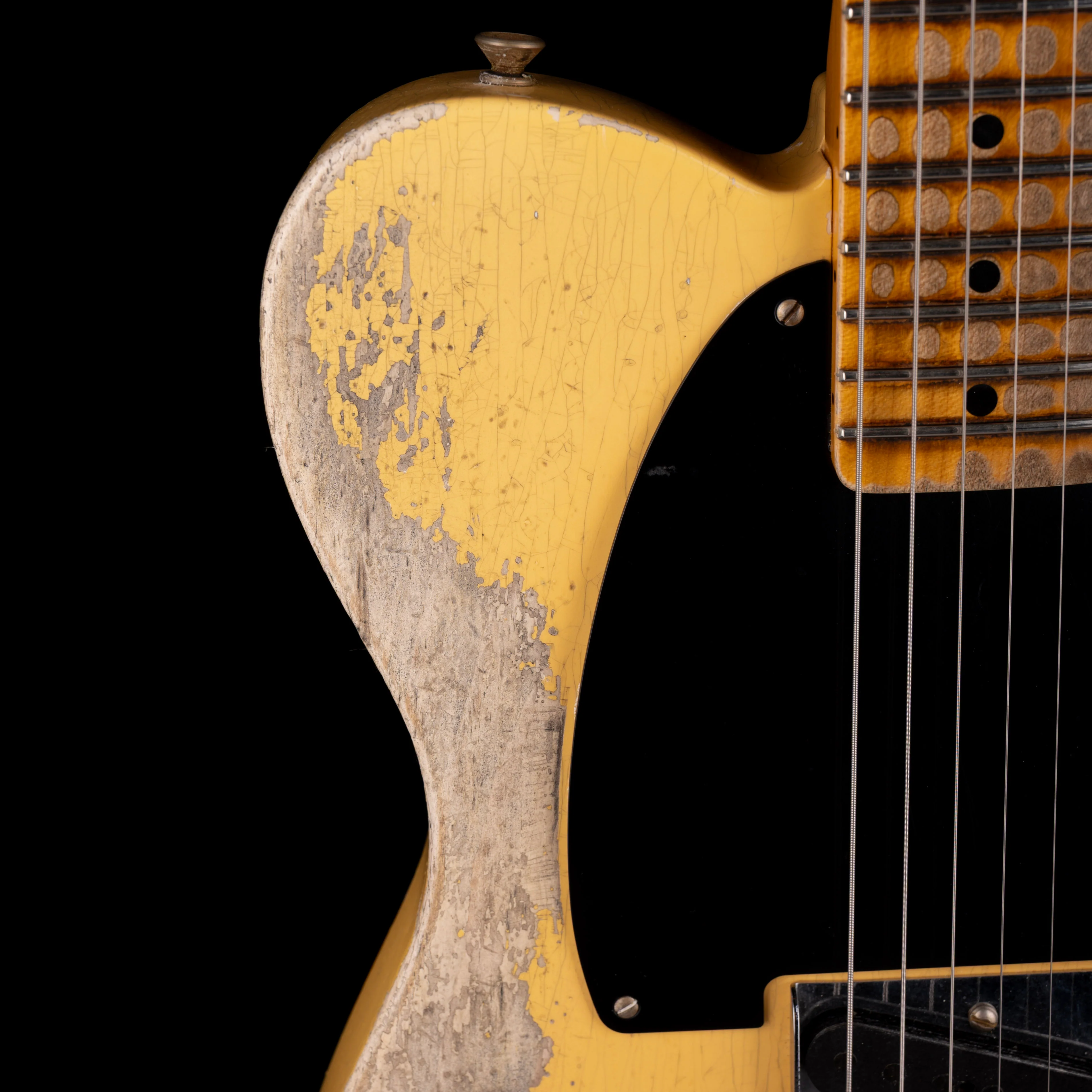 Pre Owned 2022 Fender Custom Shop Limited Edition 50's Pine Esquire, Super Heavy Relic Nocaster Blonde With OHSC - Image 8
