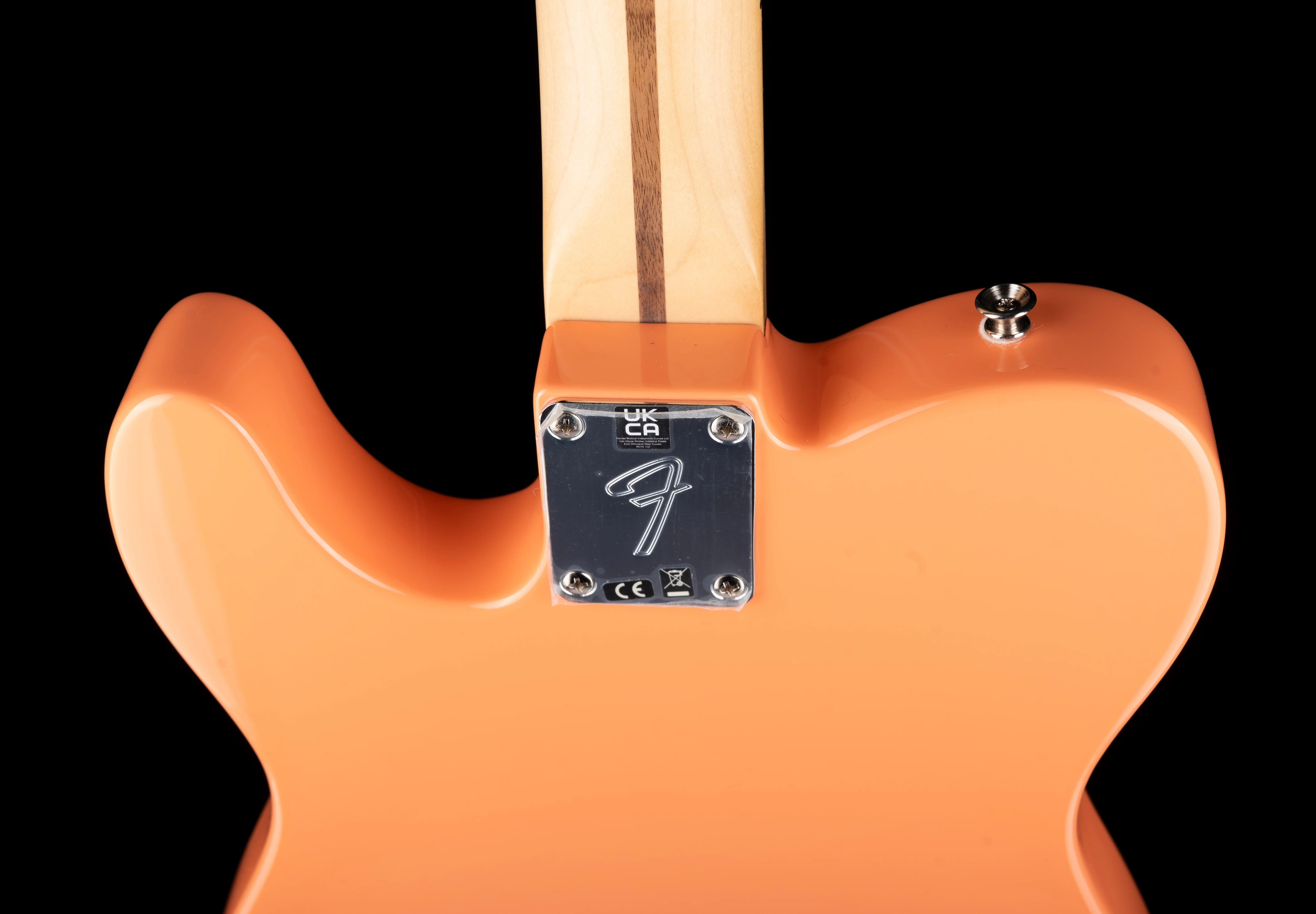 Pre Owned 2022 Fender Limited Edition Player Series Telecaster Pacific Peach With Gig Bag - Image 14