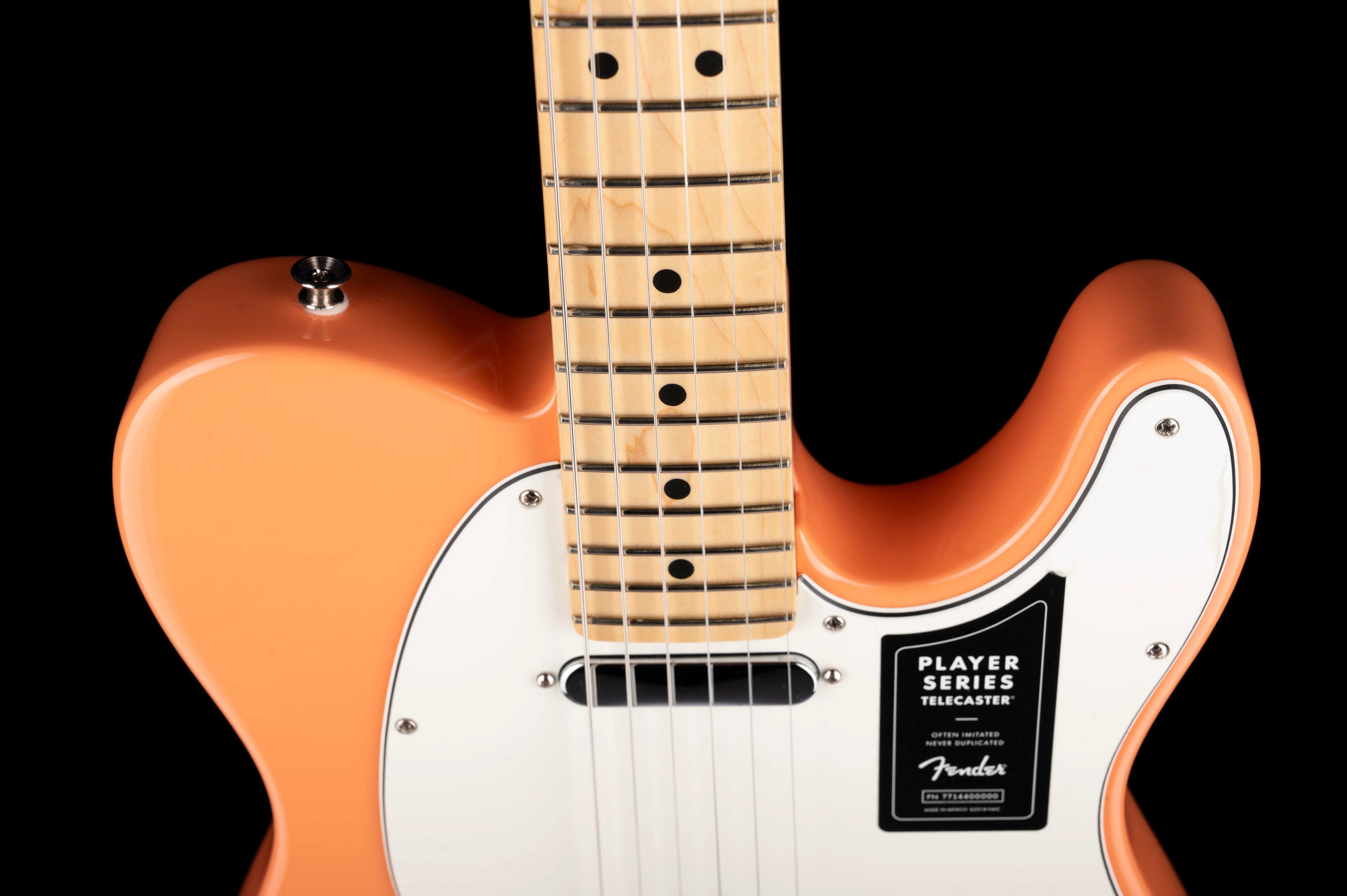Pre Owned 2022 Fender Limited Edition Player Series Telecaster Pacific Peach With Gig Bag - Image 2