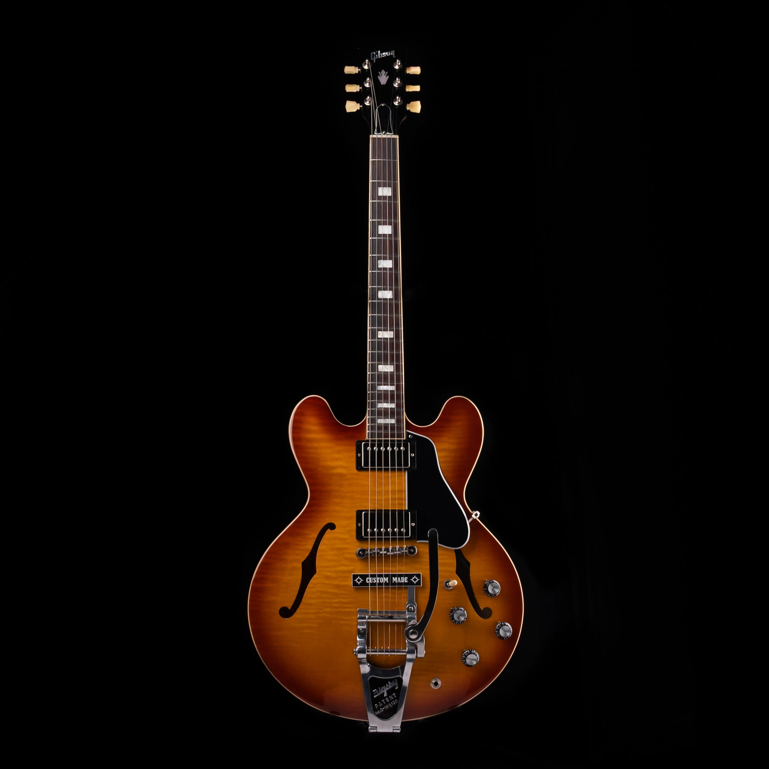 Pre-Owned 2022 Gibson ES-335 Figured Iced Tea with OHSC - Image 2