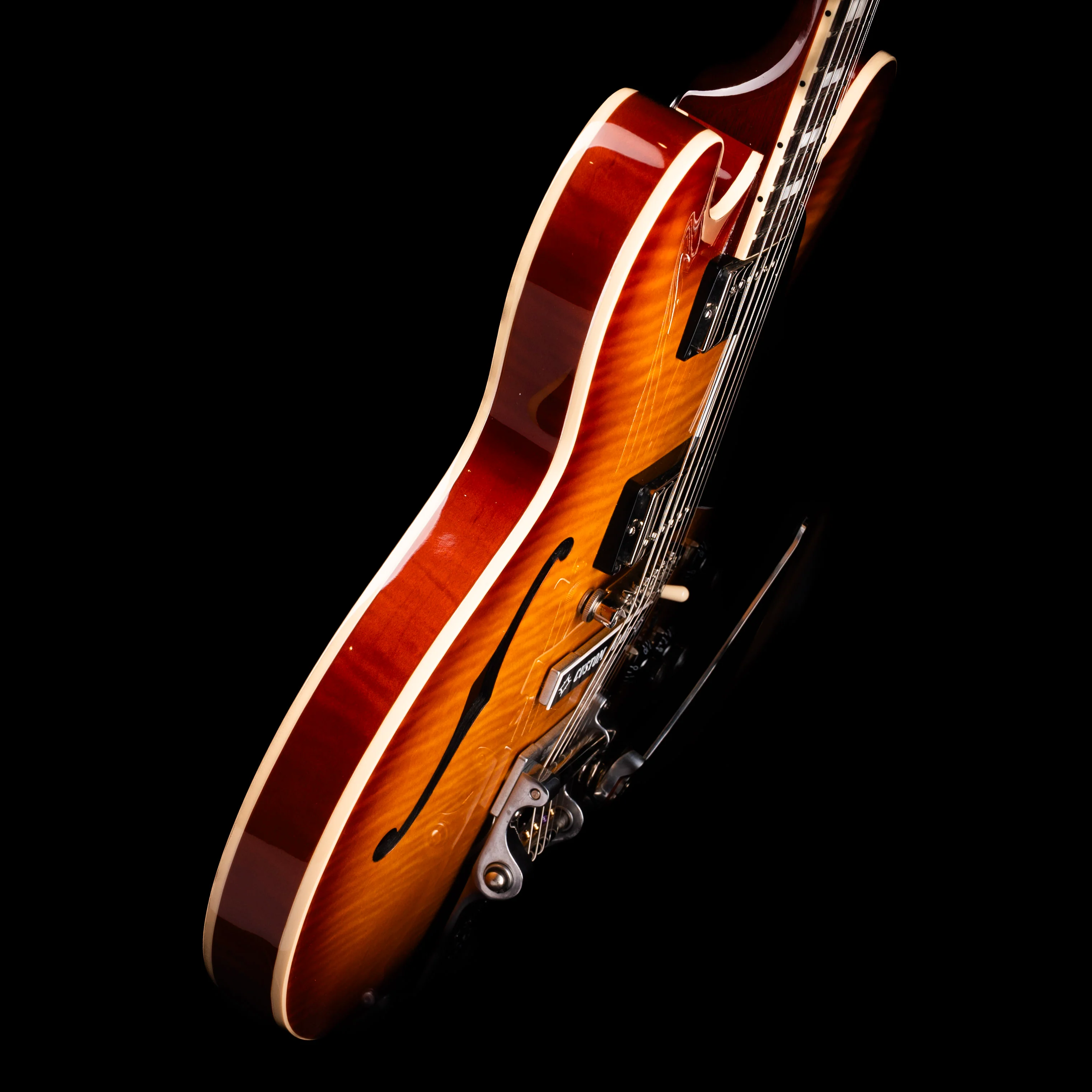 Pre-Owned 2022 Gibson ES-335 Figured Iced Tea with OHSC - Image 5