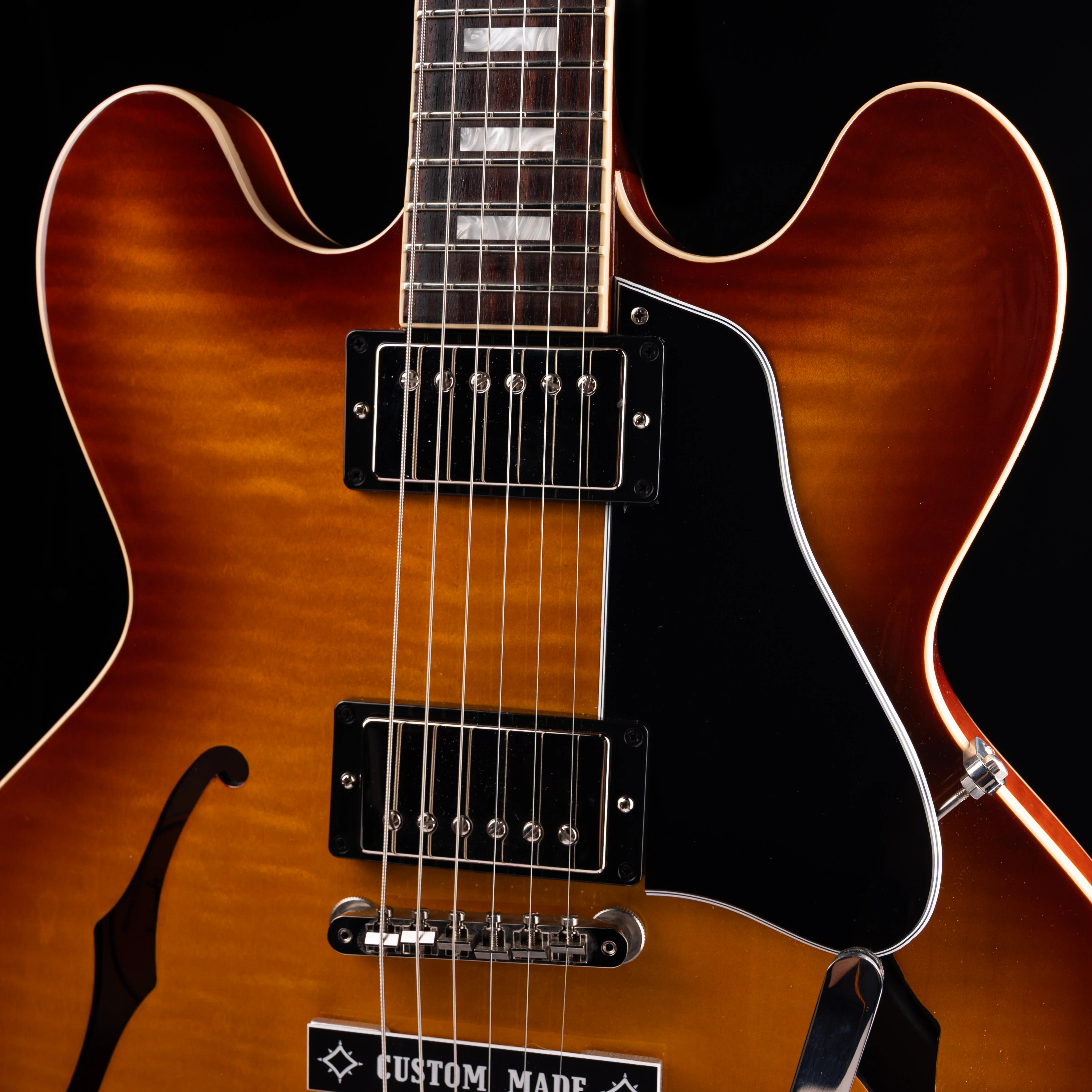 Pre-Owned 2022 Gibson ES-335 Figured Iced Tea with OHSC - Image 7
