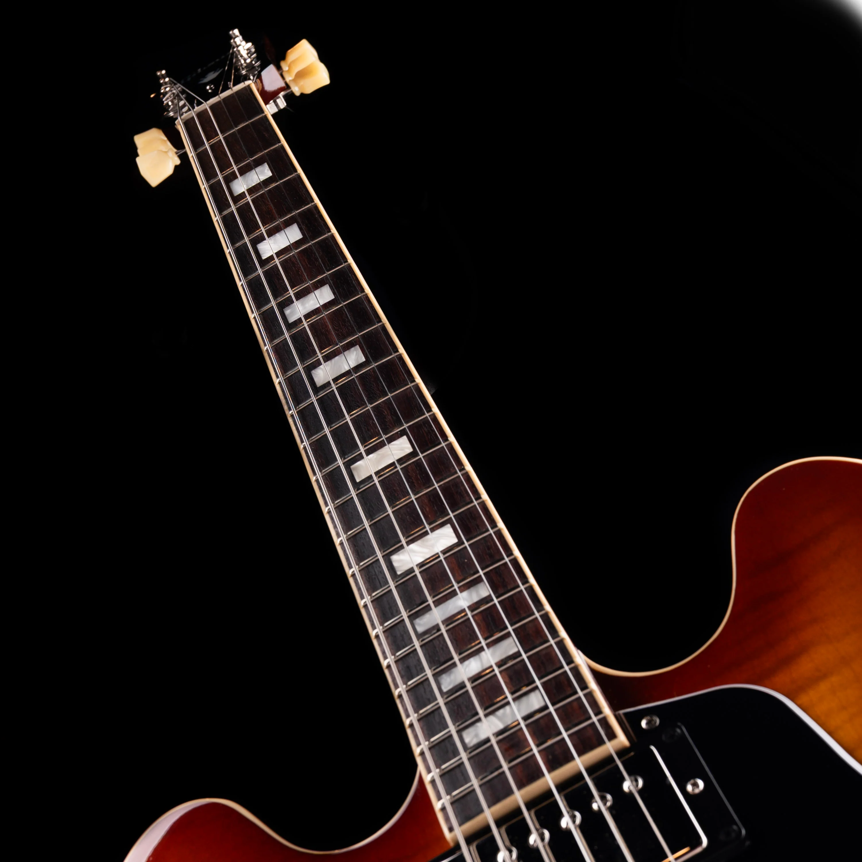 Pre-Owned 2022 Gibson ES-335 Figured Iced Tea with OHSC - Image 8