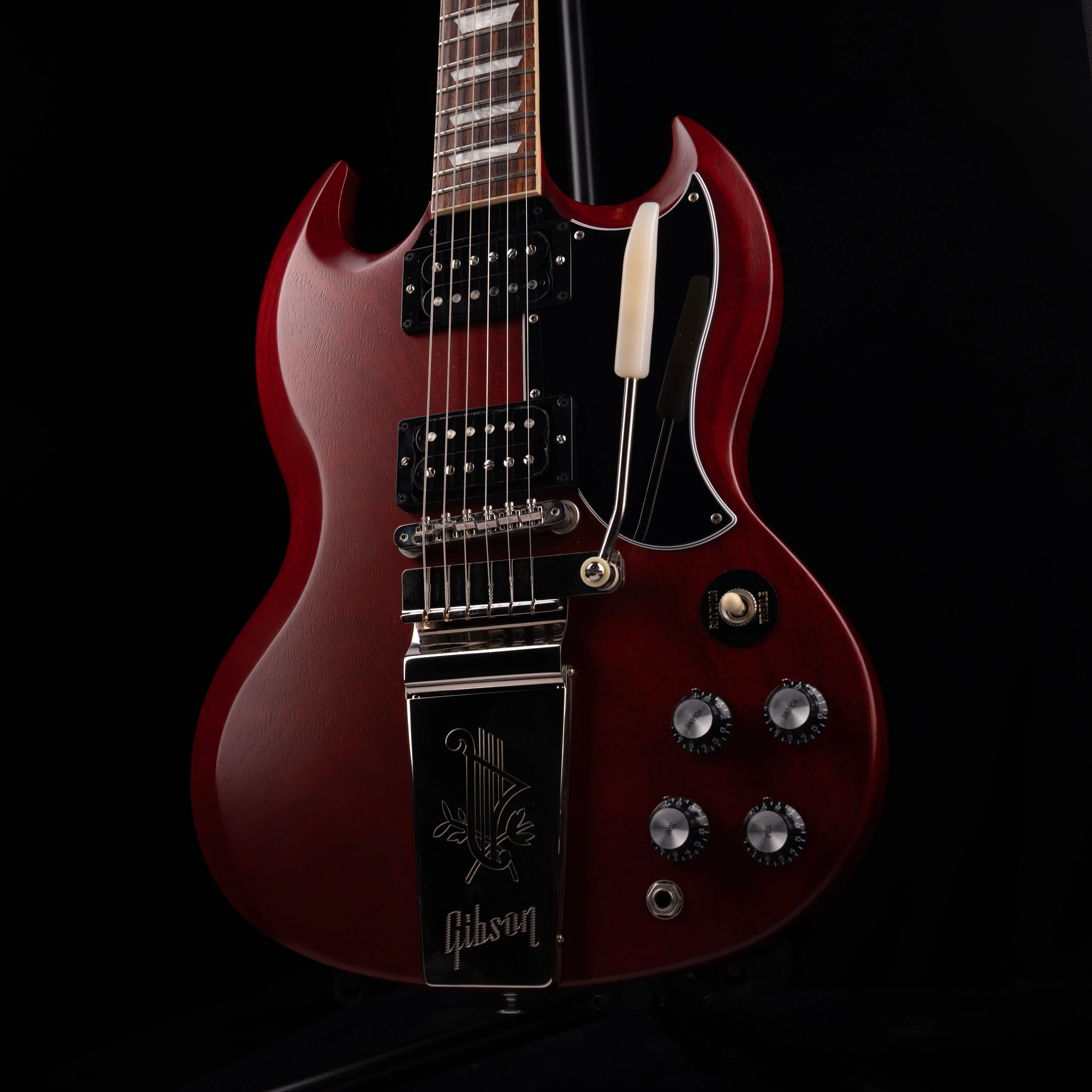 Pre-Owned 2022 Gibson SG '61 Standard Maestro Vibrola Cherry With OHSC - Image 3