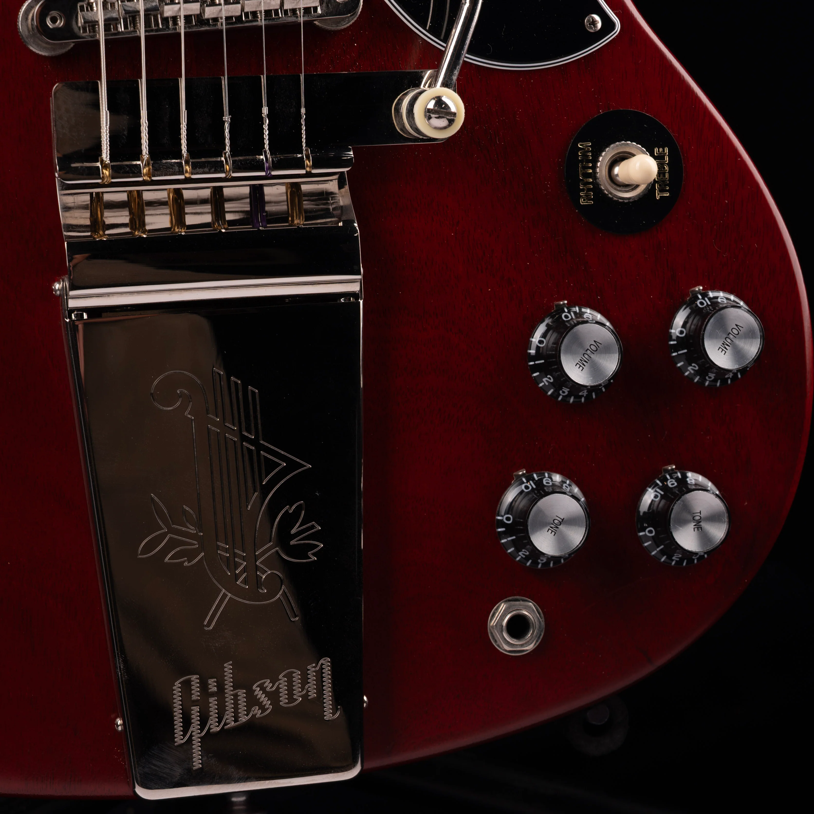 Pre-Owned 2022 Gibson SG '61 Standard Maestro Vibrola Cherry With OHSC - Image 4