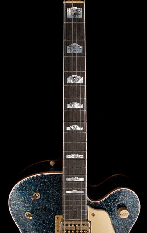 Pre-Owned 2022 Gretsch Custom Shop Masterbuilt Stephen Stern G6136CS Relic Black Holoflake Falcon with OHSC - Image 12