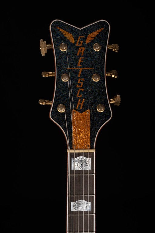 Pre-Owned 2022 Gretsch Custom Shop Masterbuilt Stephen Stern G6136CS Relic Black Holoflake Falcon with OHSC - Image 14