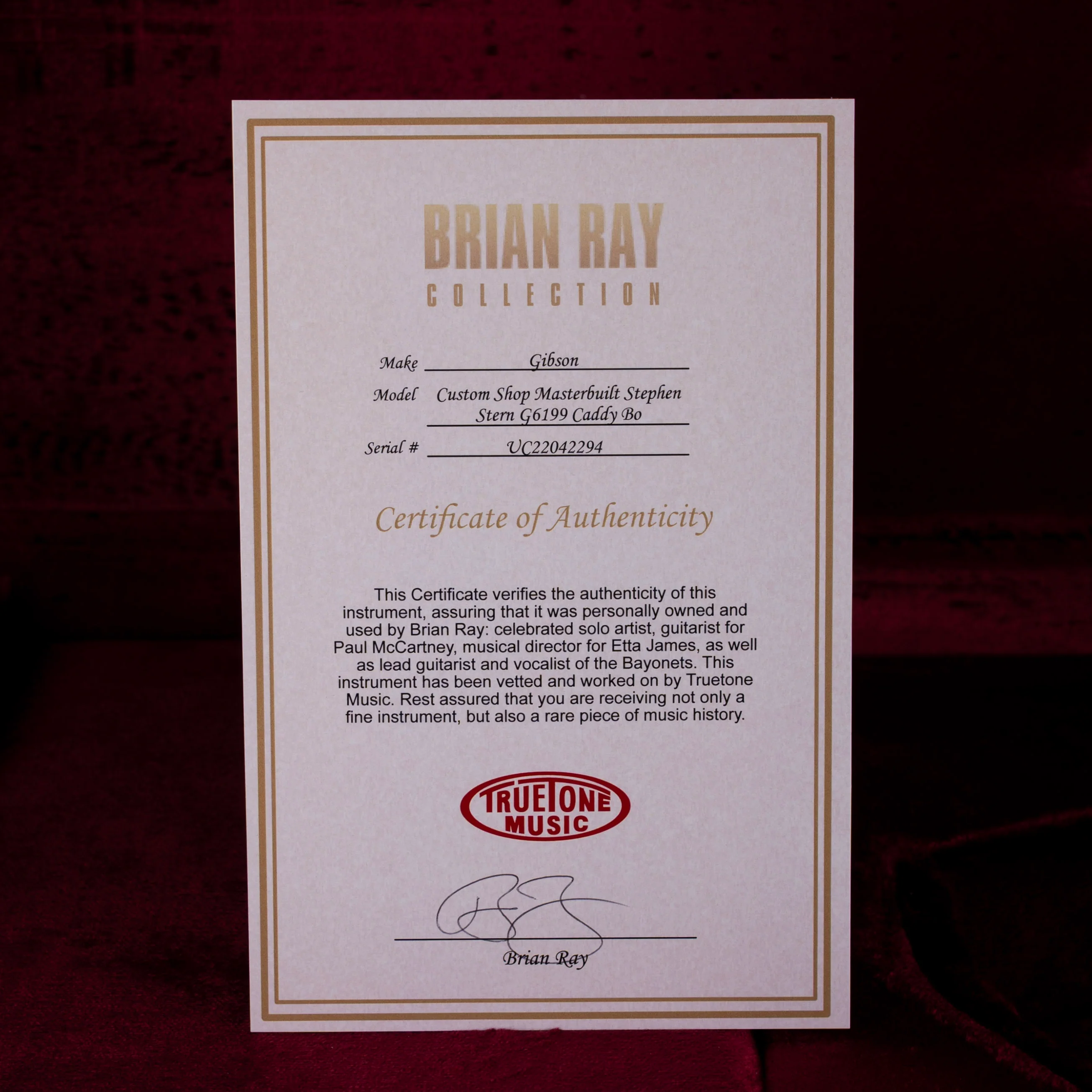 Used 2022 Gretsch Custom Shop Masterbuilt Stephen Stern G6199 Caddy Bo Aged Korina With OHSC - Brian Ray Collection - Image 16