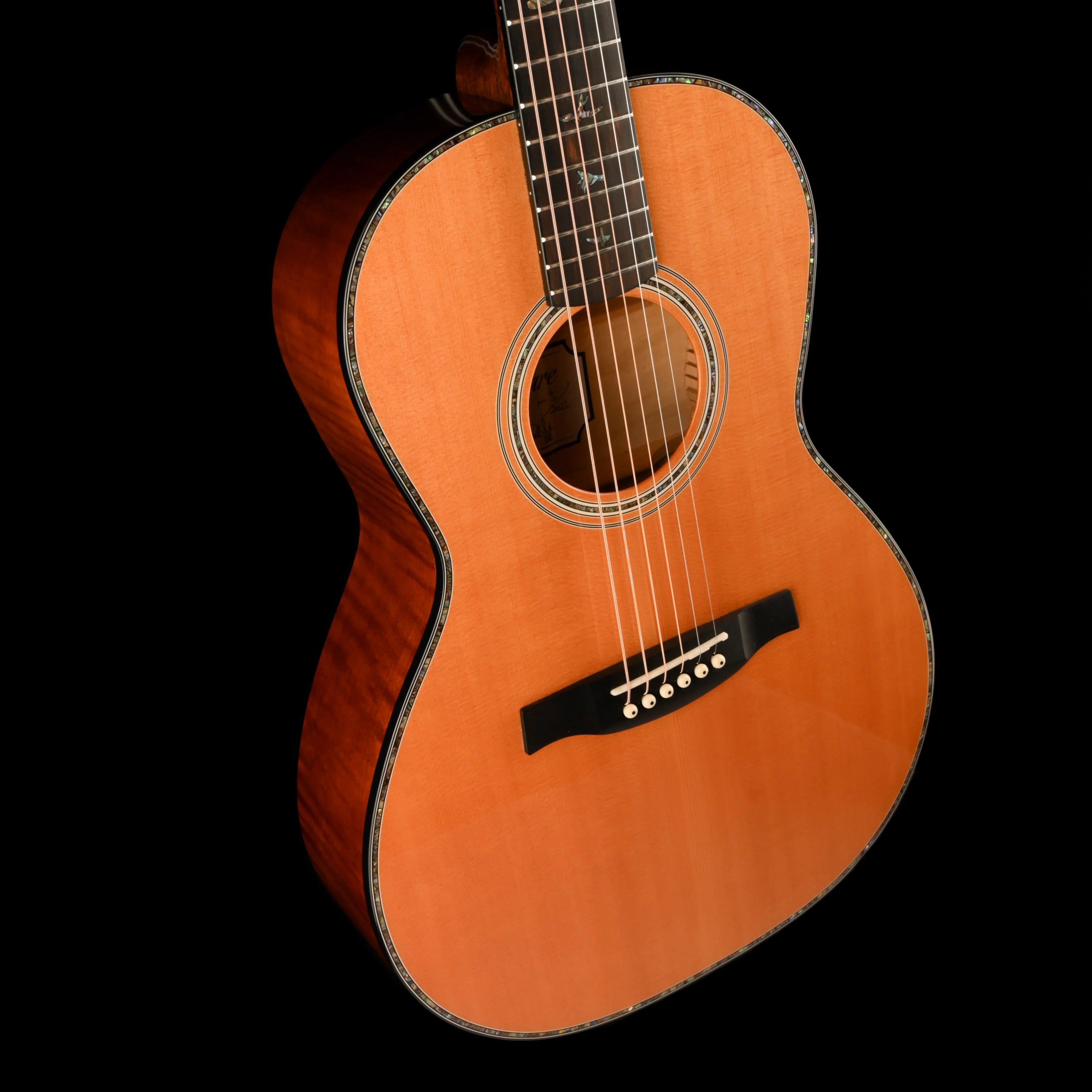 Pre Owned 2022 PRS SE P50E Tonare Parlor Natural Acoustic Guitar With Gig Bag - Image 6