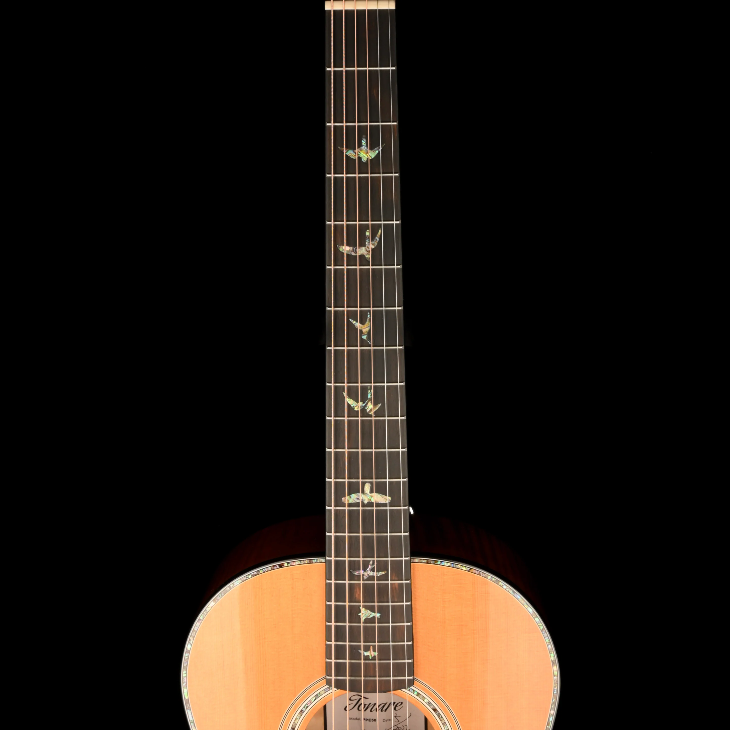 Pre Owned 2022 PRS SE P50E Tonare Parlor Natural Acoustic Guitar With Gig Bag - Image 9