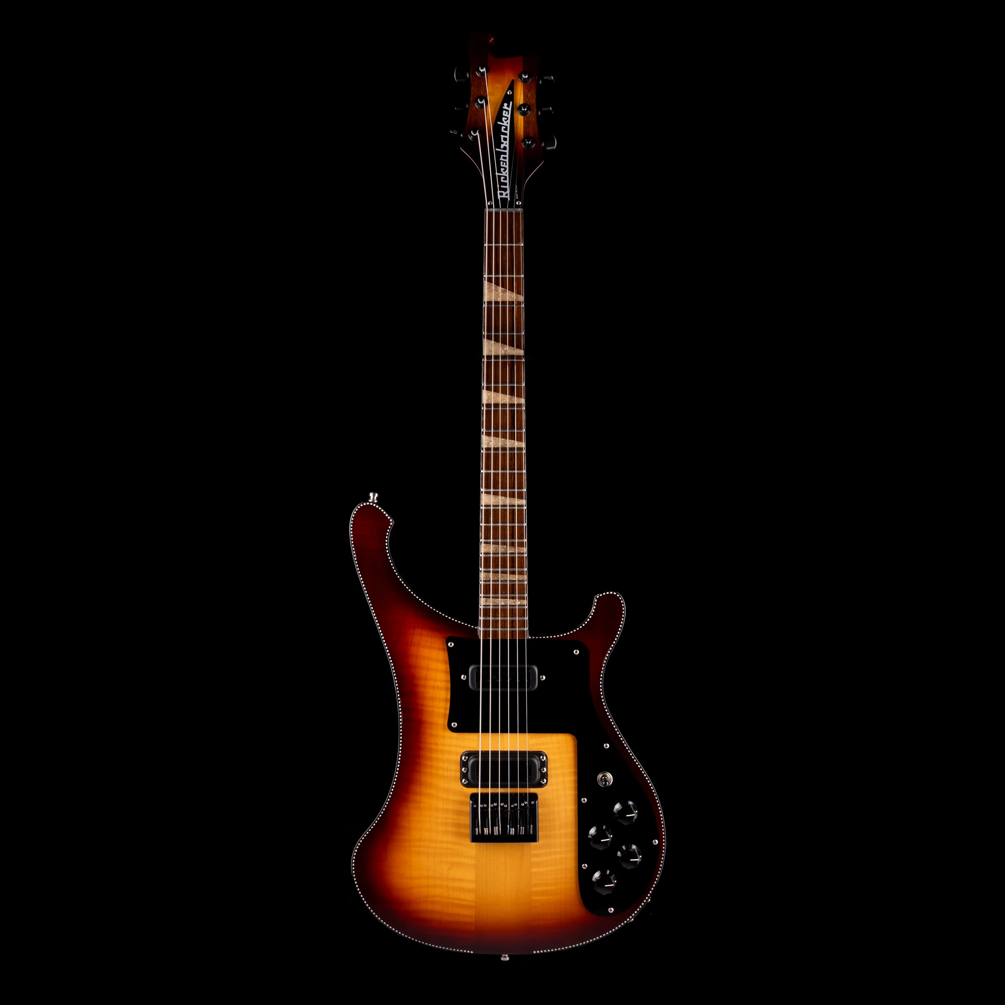 Pre Owned 2022 Rickenbacker Limited Edition 90th Anniversary 480XC TBG TobaccoGlo Guitar With OHSC - Serial # 22 012767 - Image 2