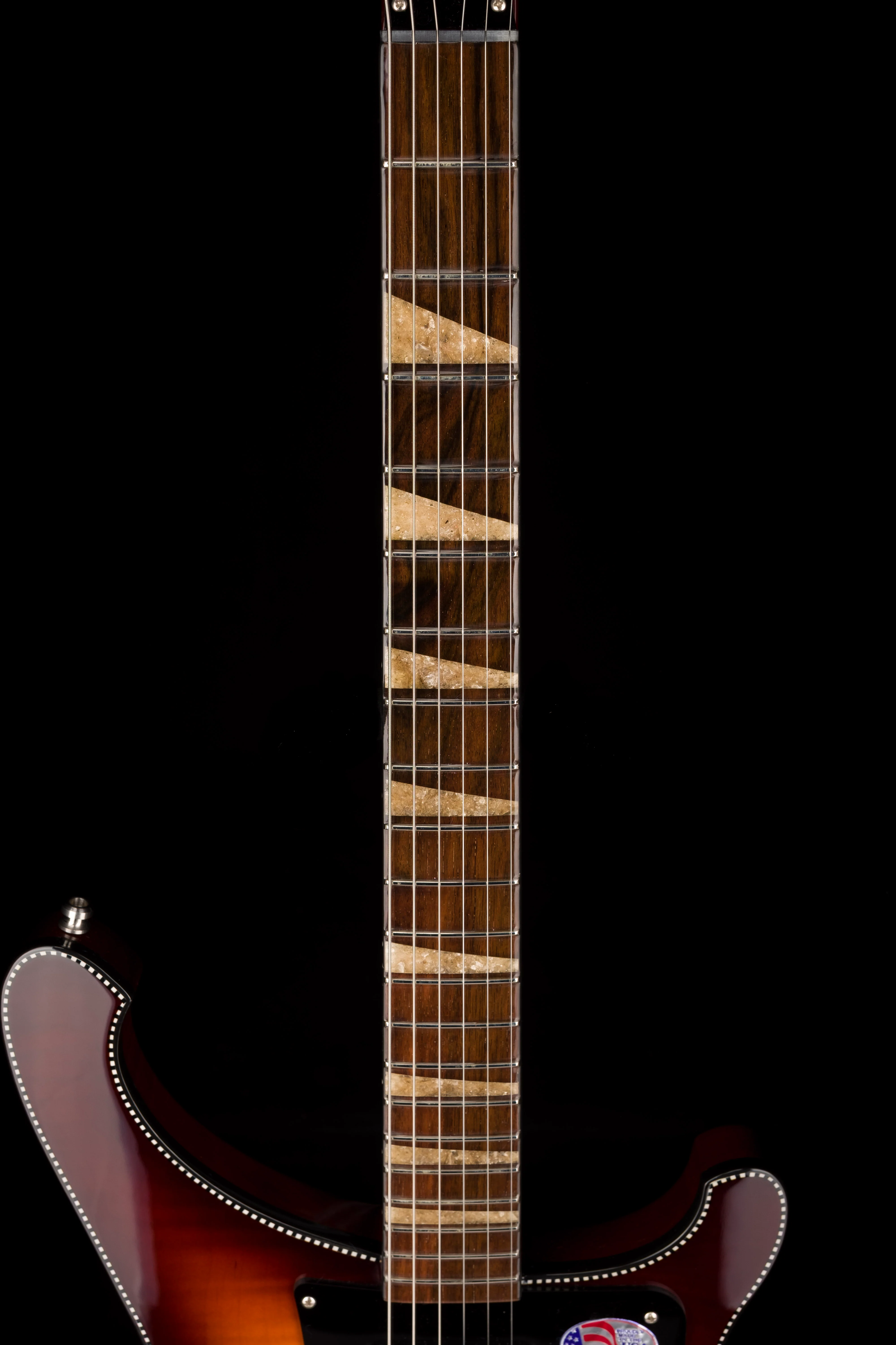 Pre Owned 2022 Rickenbacker Limited Edition 90th Anniversary 480XC TBG TobaccoGlo Guitar With OHSC - Serial # 22 17794 - Image 13