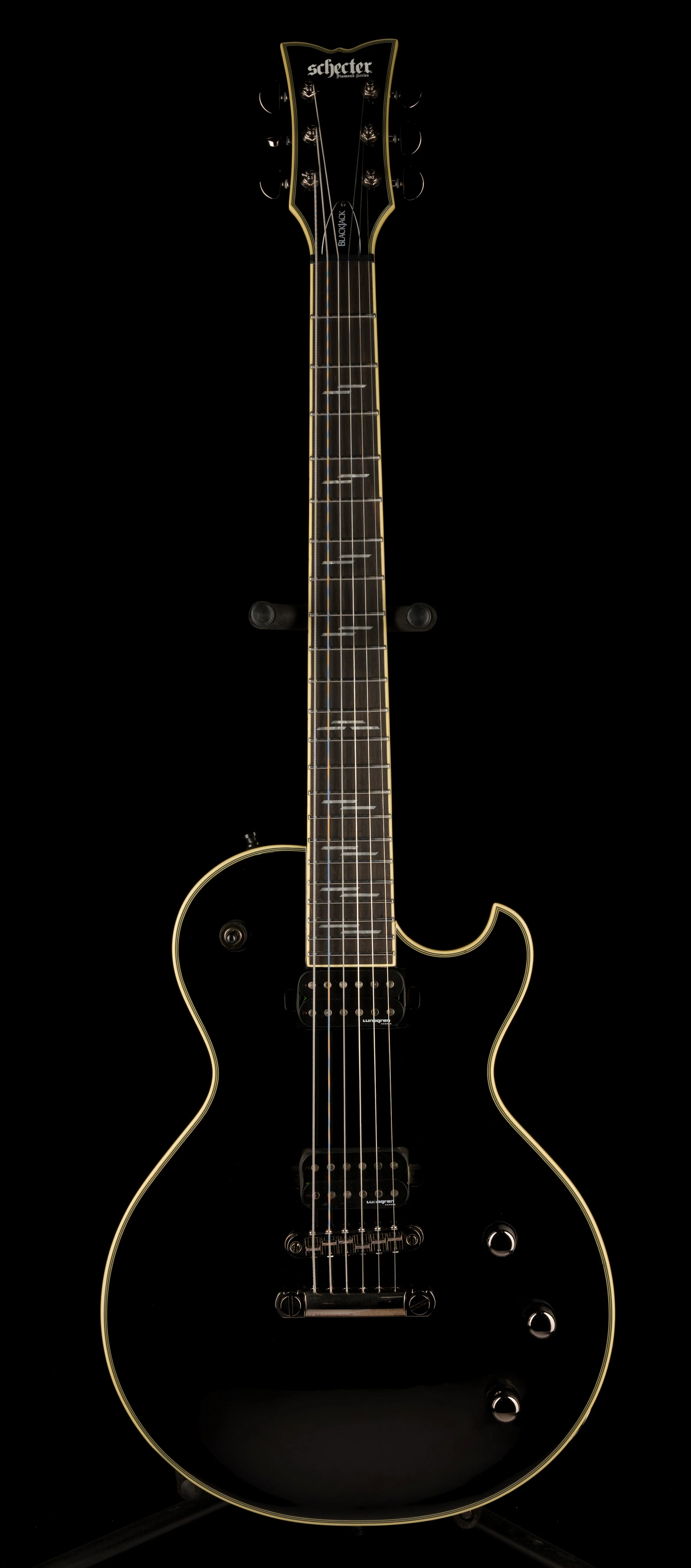 Pre Owned 2022 Schechter Solo II Blackjack Black Gloss With OHSC - Image 2