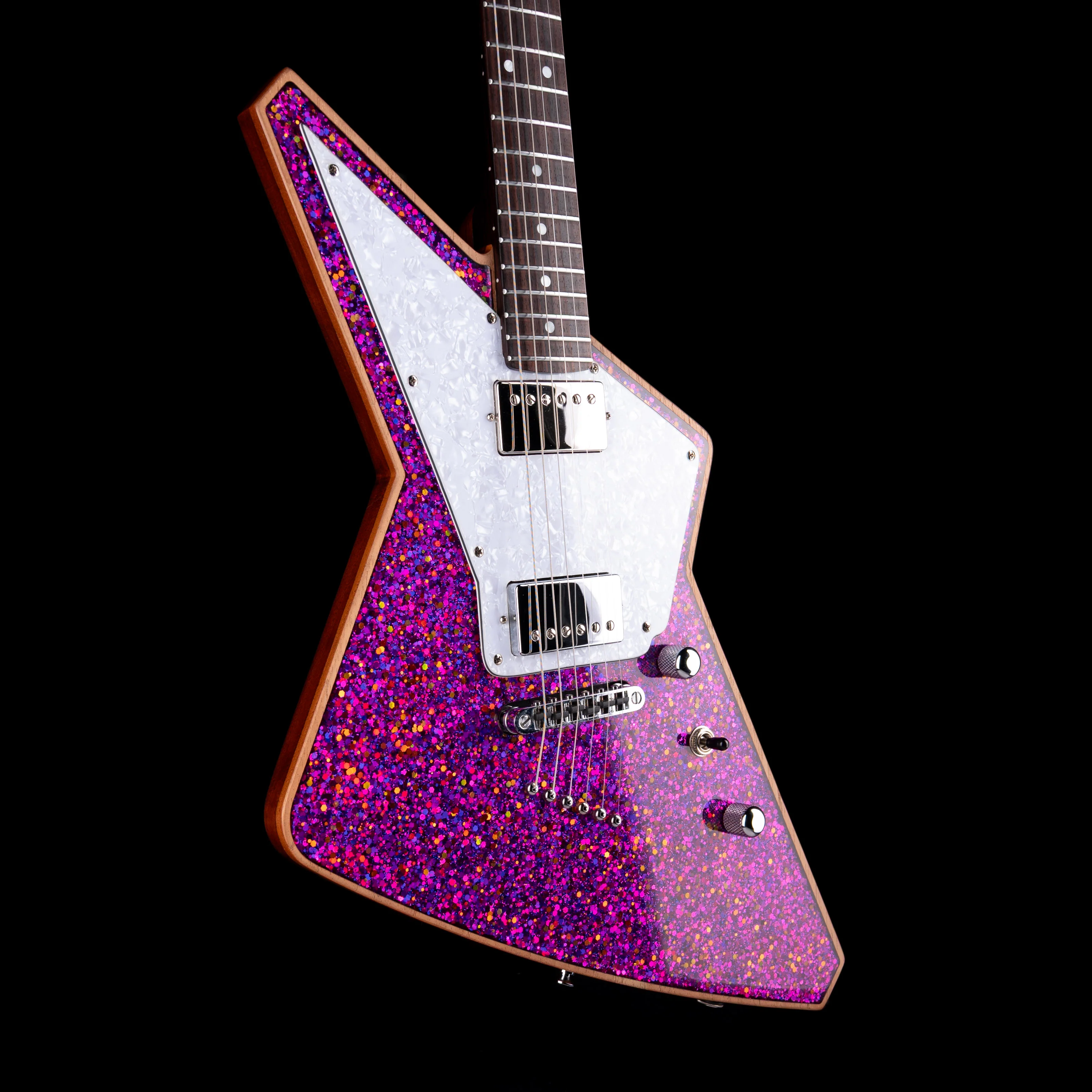 Pre-Owned 2023 Cream Guitars Voltage Standard - Galaxy Purple Sparkle With OHSC - Image 6