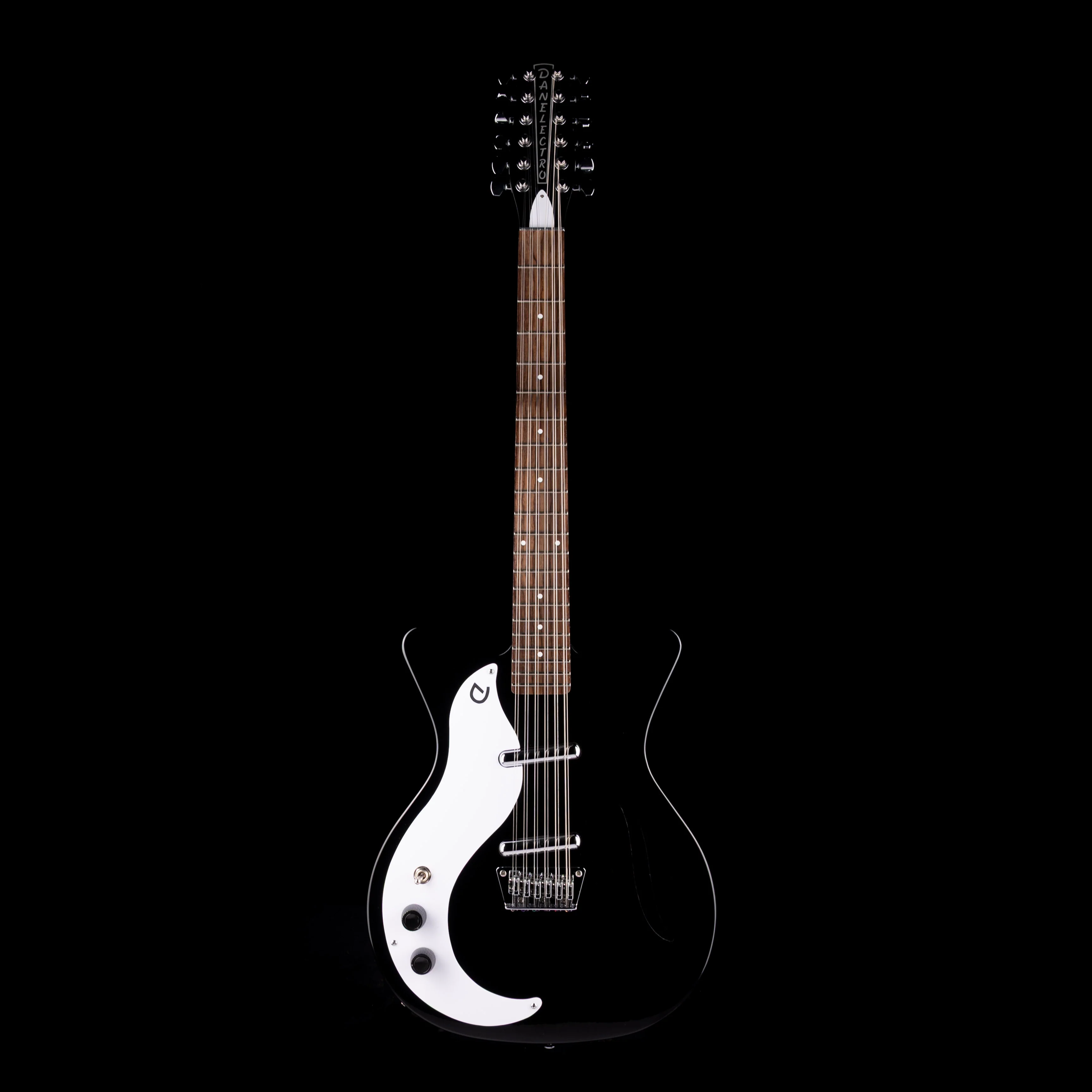 Pre Owned 2023 Danelectro '59 12-String Left-Handed Black With Gig Bag - Image 2