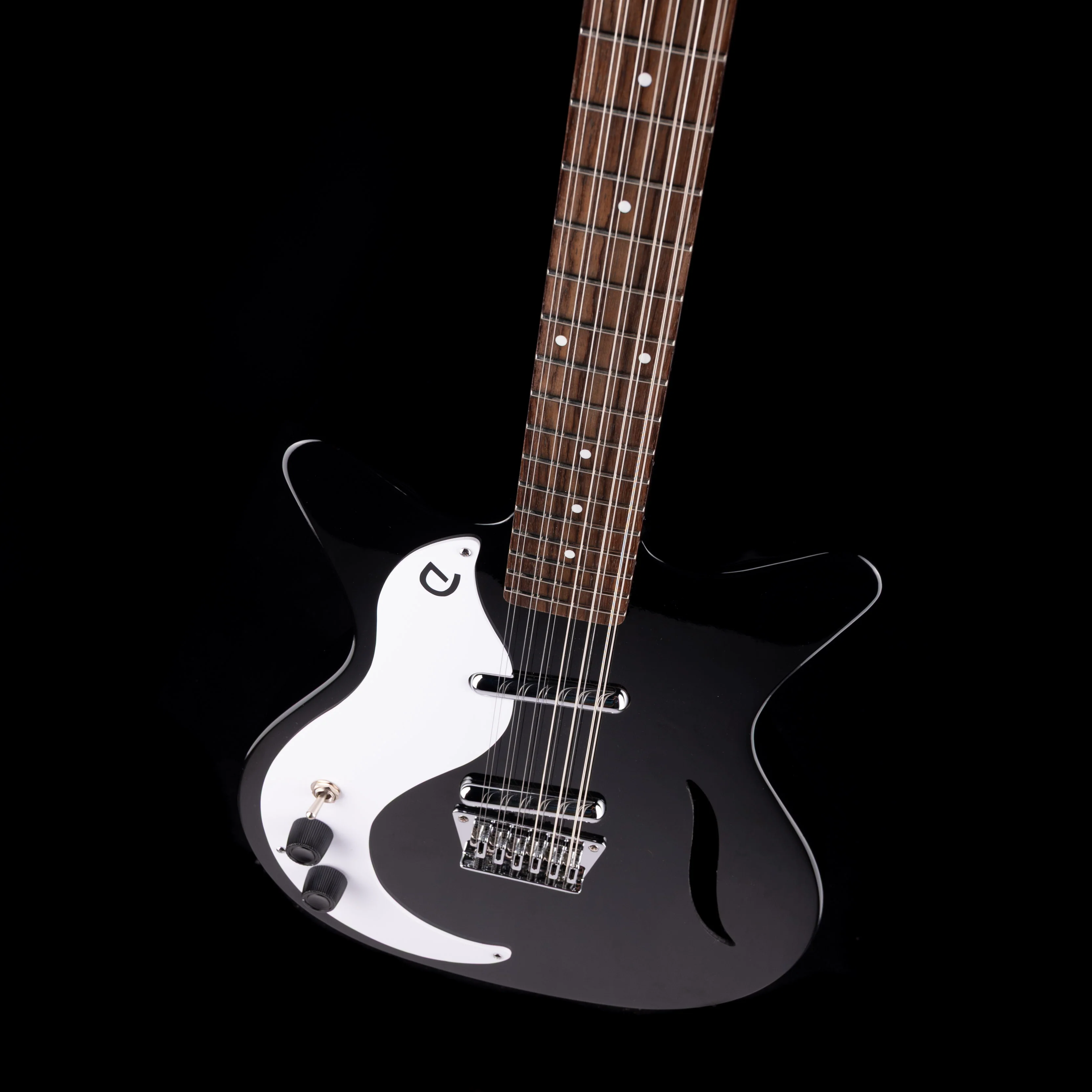 Pre Owned 2023 Danelectro '59 12-String Left-Handed Black With Gig Bag - Image 3