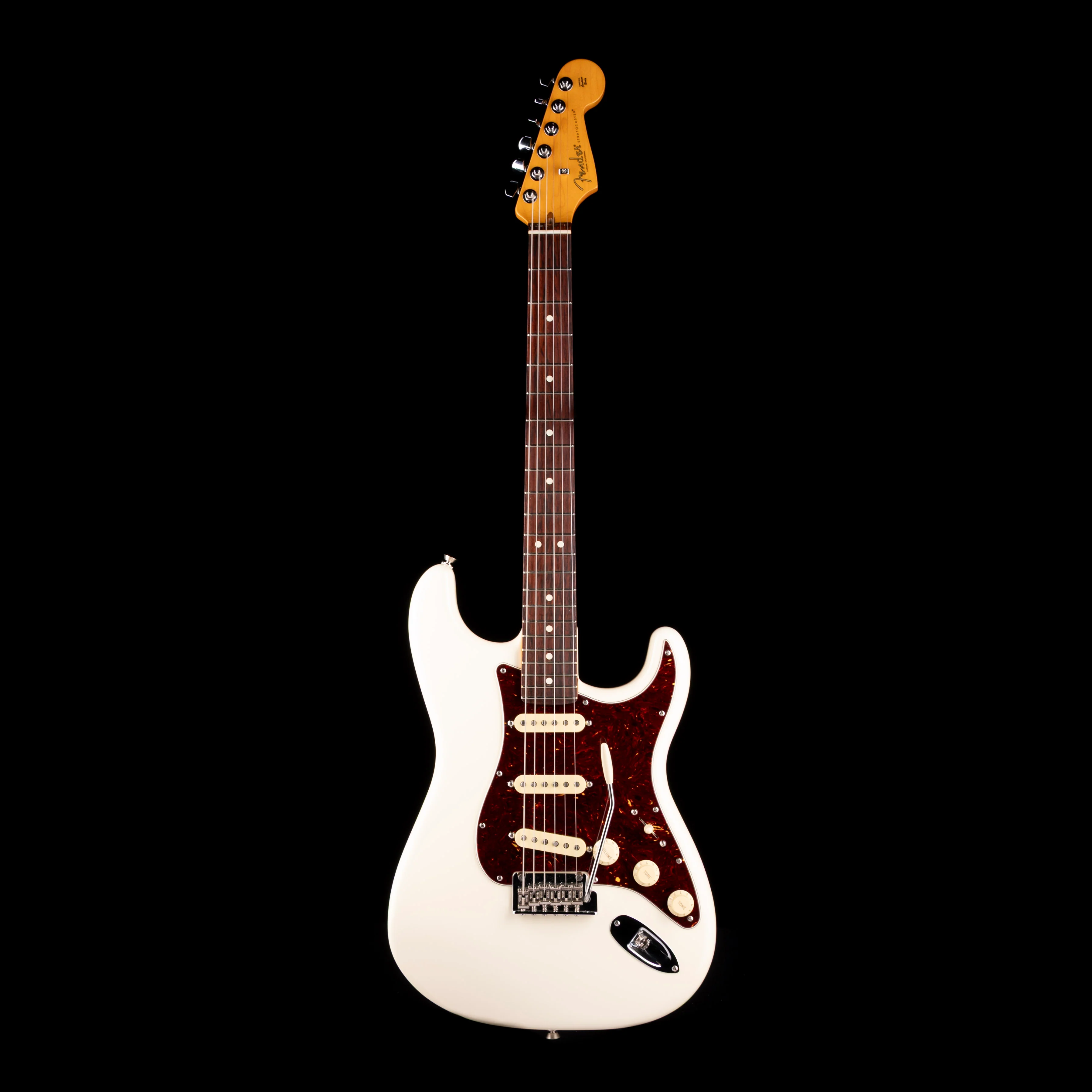 Pre Owned 2023 Fender American Professional II Stratocaster Olympic White With OHSC - Image 2