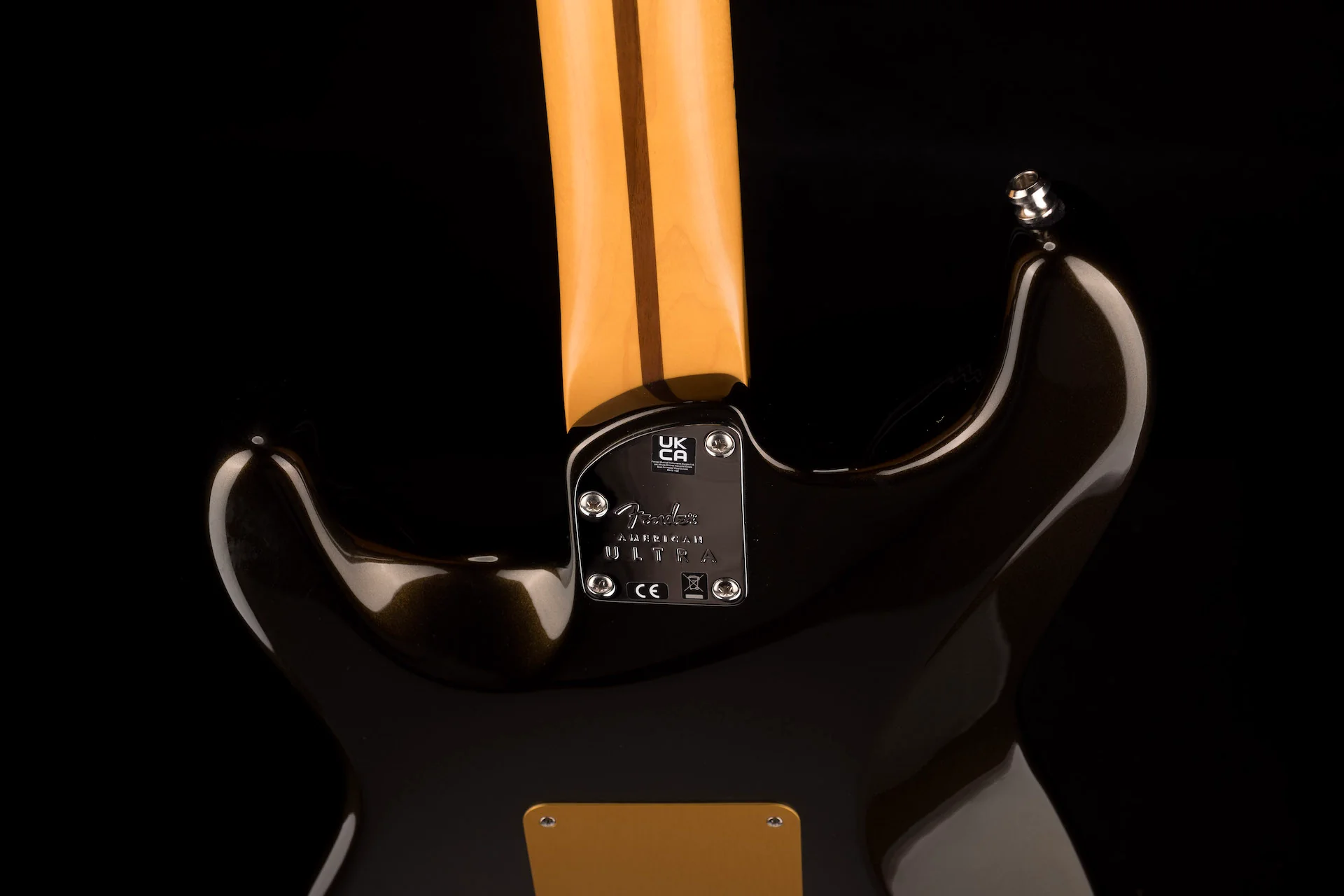 Pre Owned 2023 Fender American Ultra Stratocaster HSS Texas Tea With OHSC - Image 15