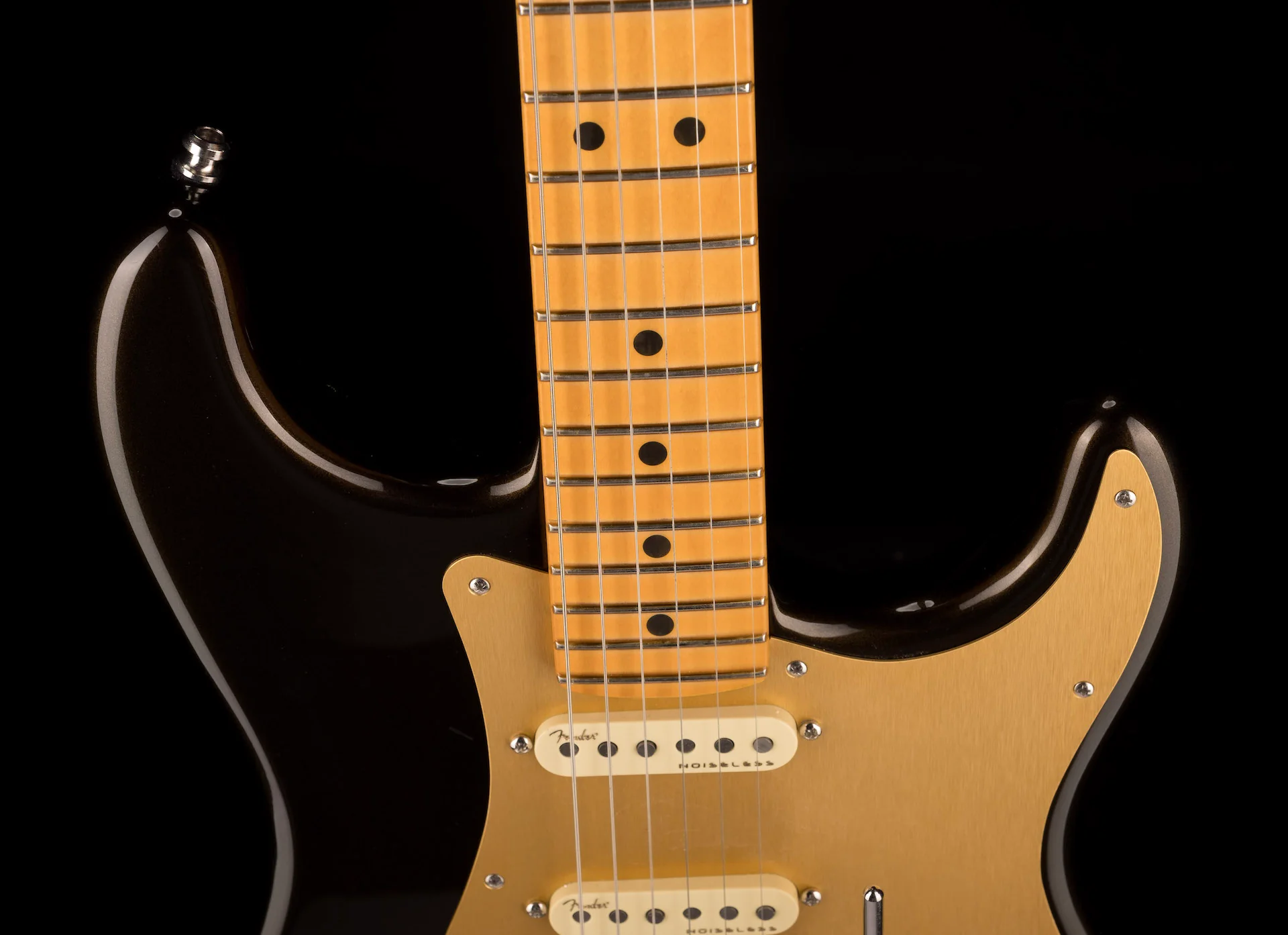 Pre Owned 2023 Fender American Ultra Stratocaster HSS Texas Tea With OHSC - Image 3