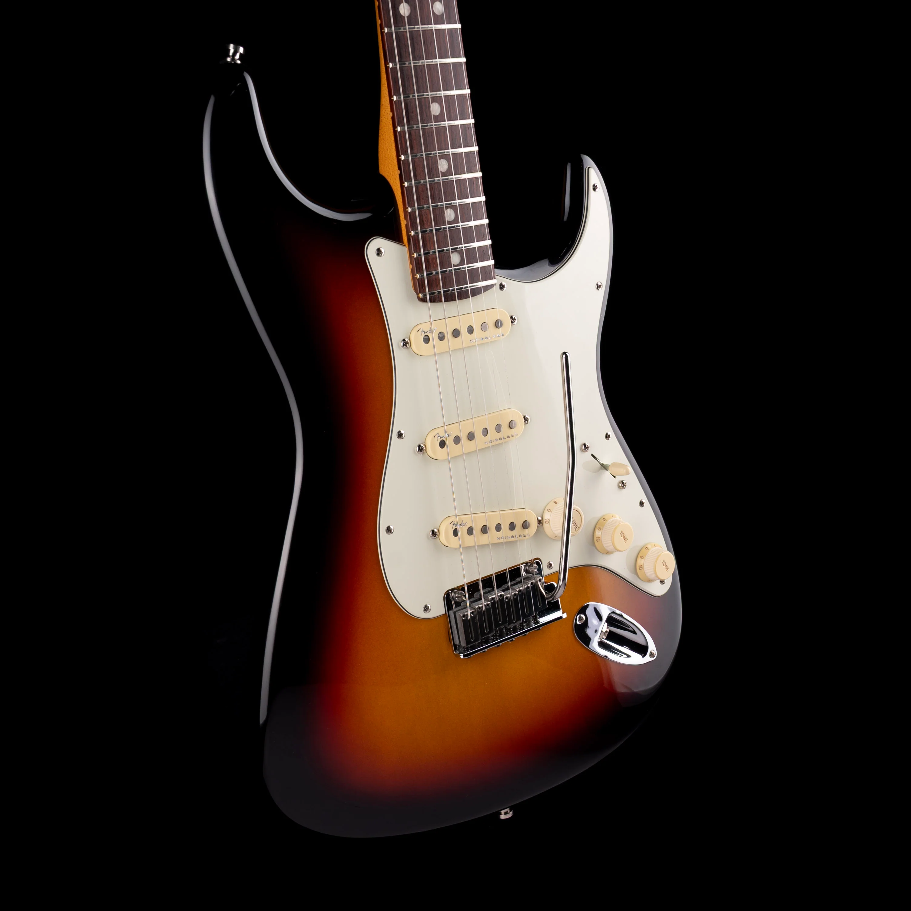 Pre Owned 2023 Fender American Ultra Stratocaster Ultraburst Electric Guitar W OHSC - Image 6