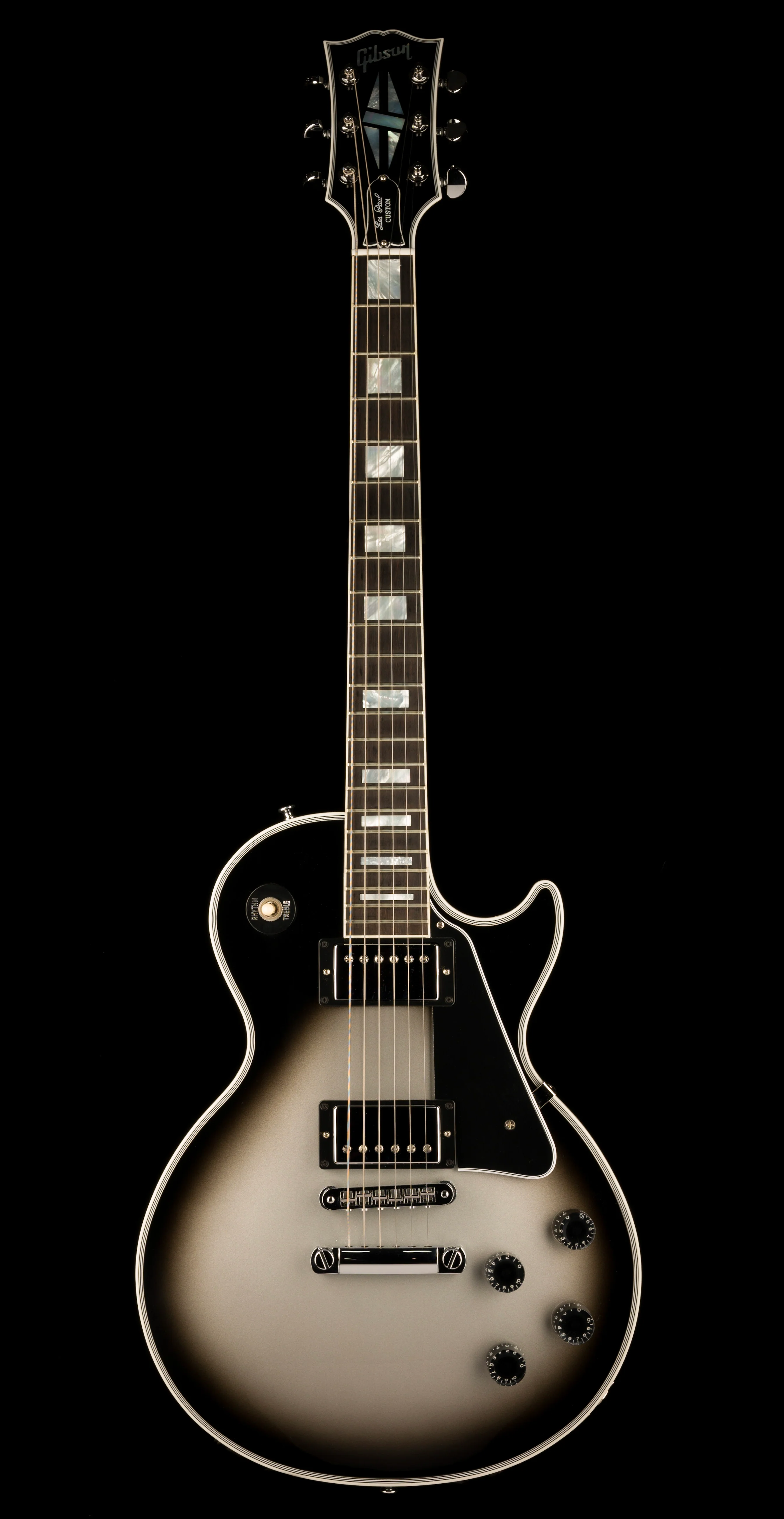 Pre Owned 2023 Gibson Custom Shop Les Paul Custom Silverburst With OHSC - Image 2